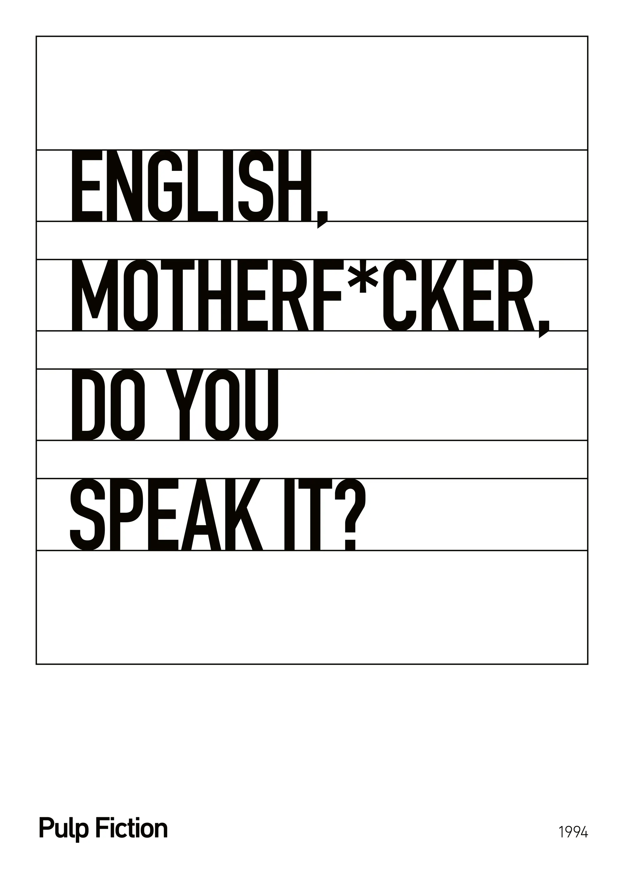 English Motherfucker ポスター 0
