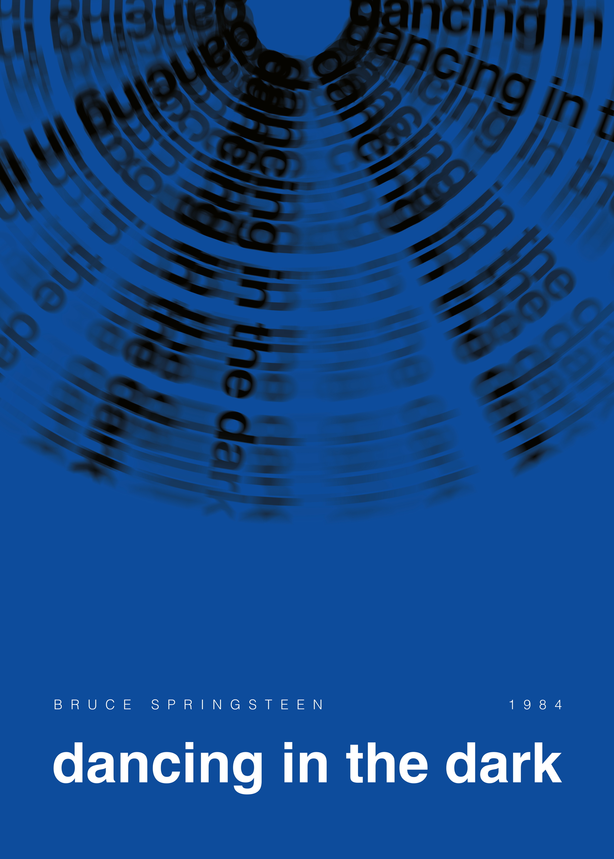 Dancing in Dark Blue Music Poster | Poster Store CA