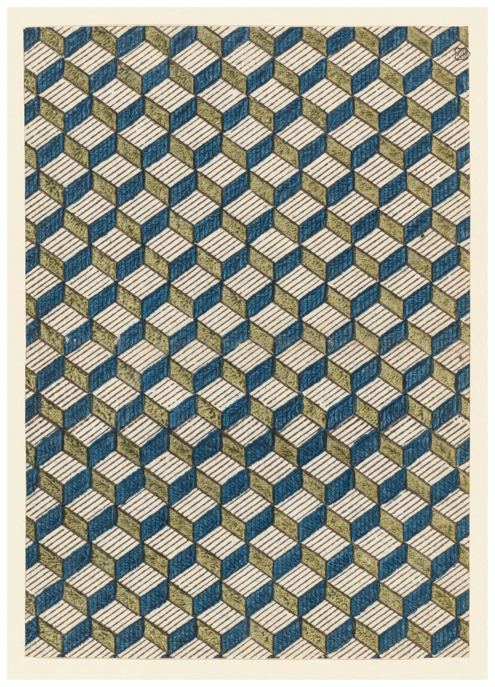 Abstracte Kubus Design Poster (70x100 cm) - Poster Store