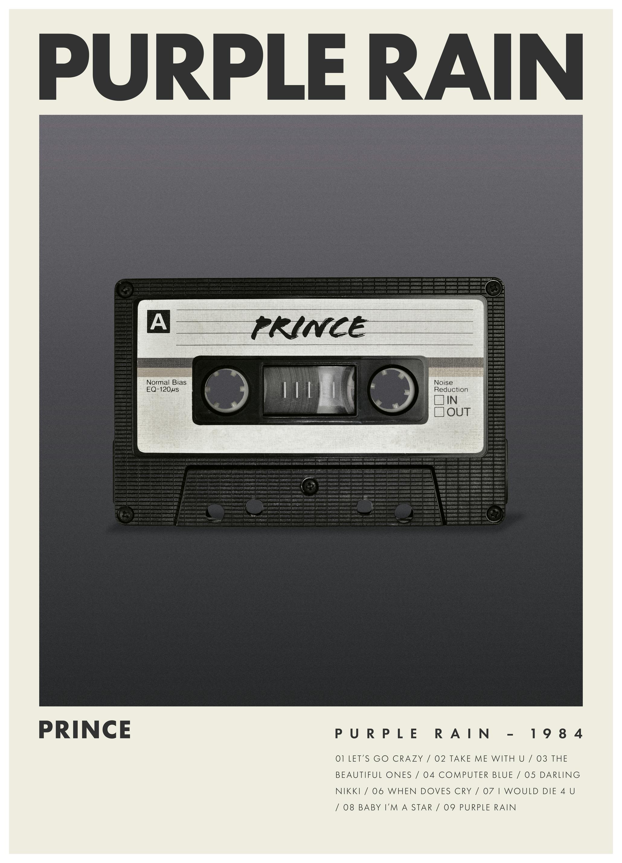 Purple Rain Poster (50x70 cm) - Poster Store