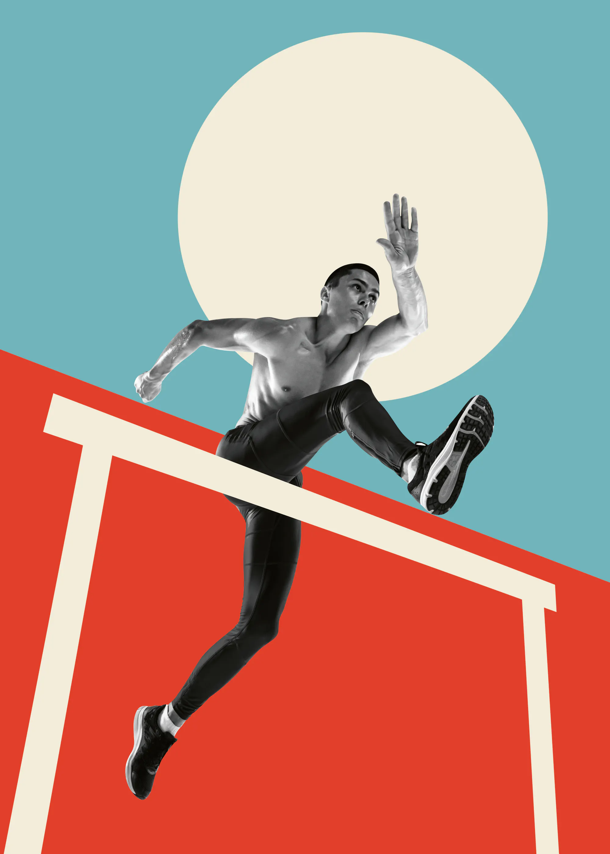 허들 선수 포스터 0