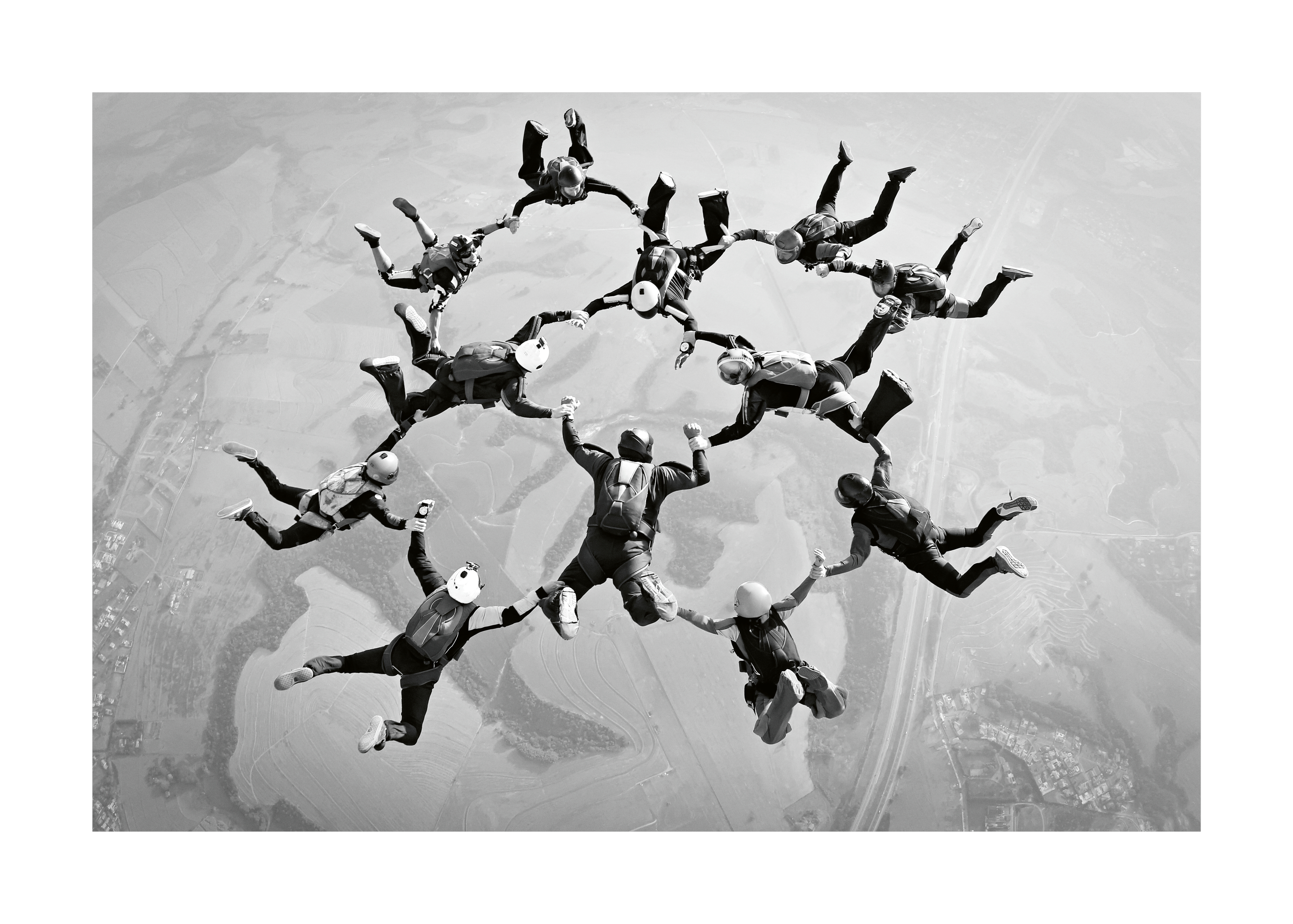 Skydiving Circle Formation Poster | Poster Store UK