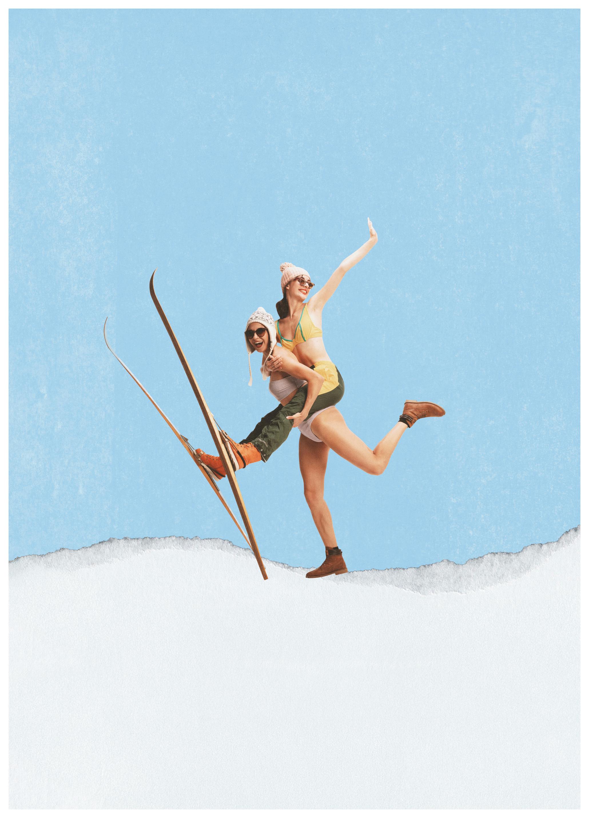 Ski Vintage Poster (50x50 cm) - Poster Store