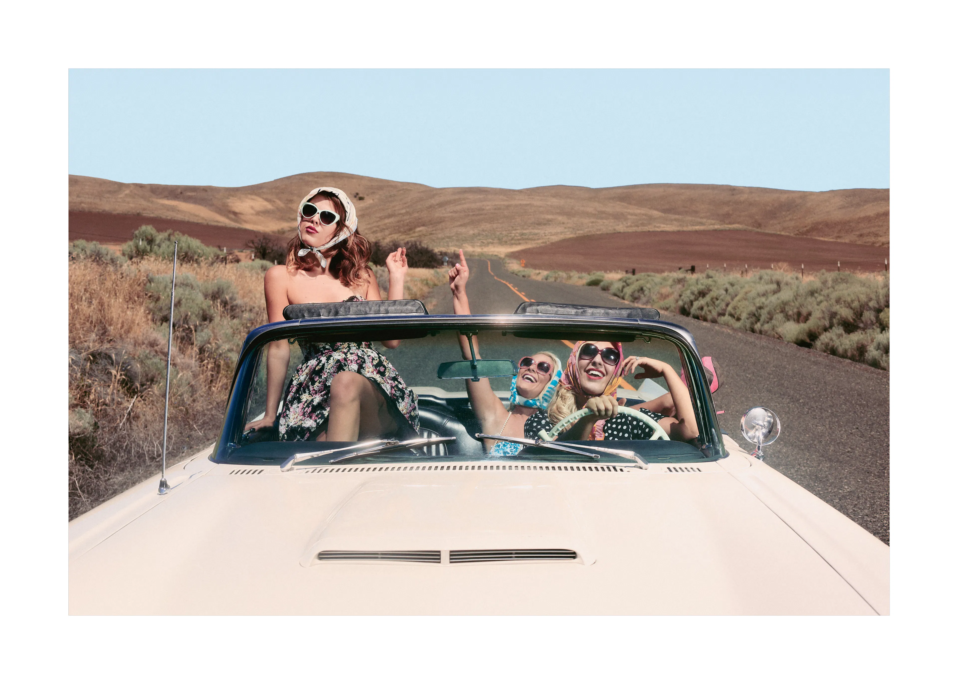 Vintage Road Trip Póster 0