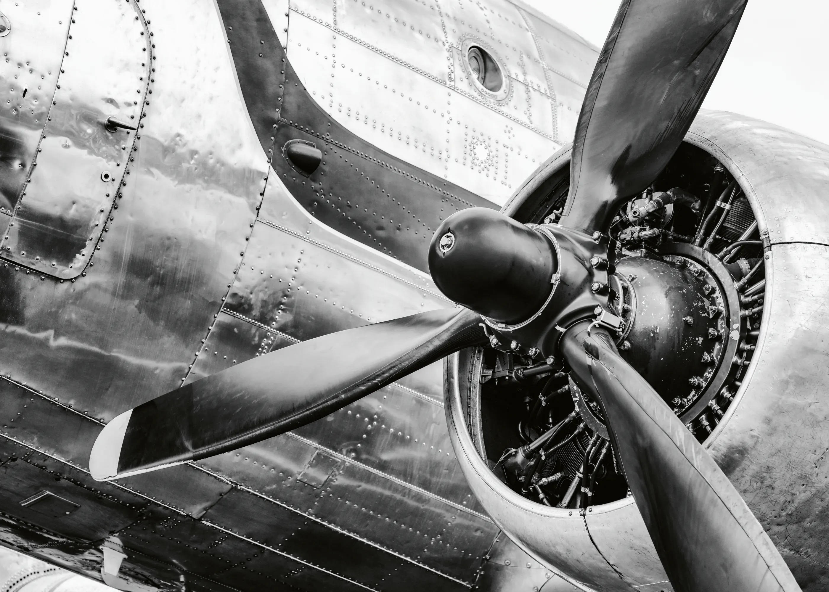 빈티지 비행기 프로펠러 포스터 0