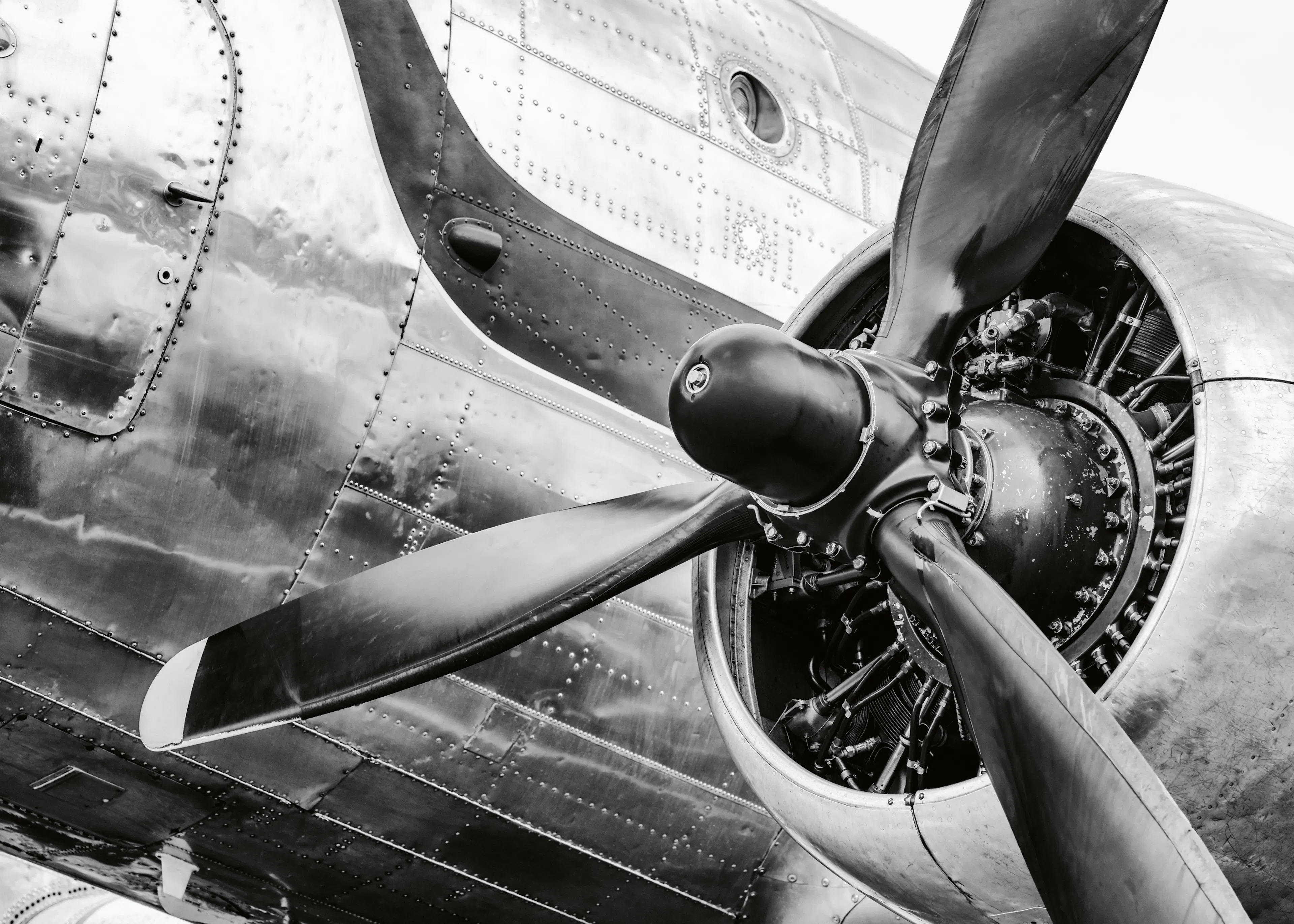 빈티지 비행기 프로펠러 포스터 0