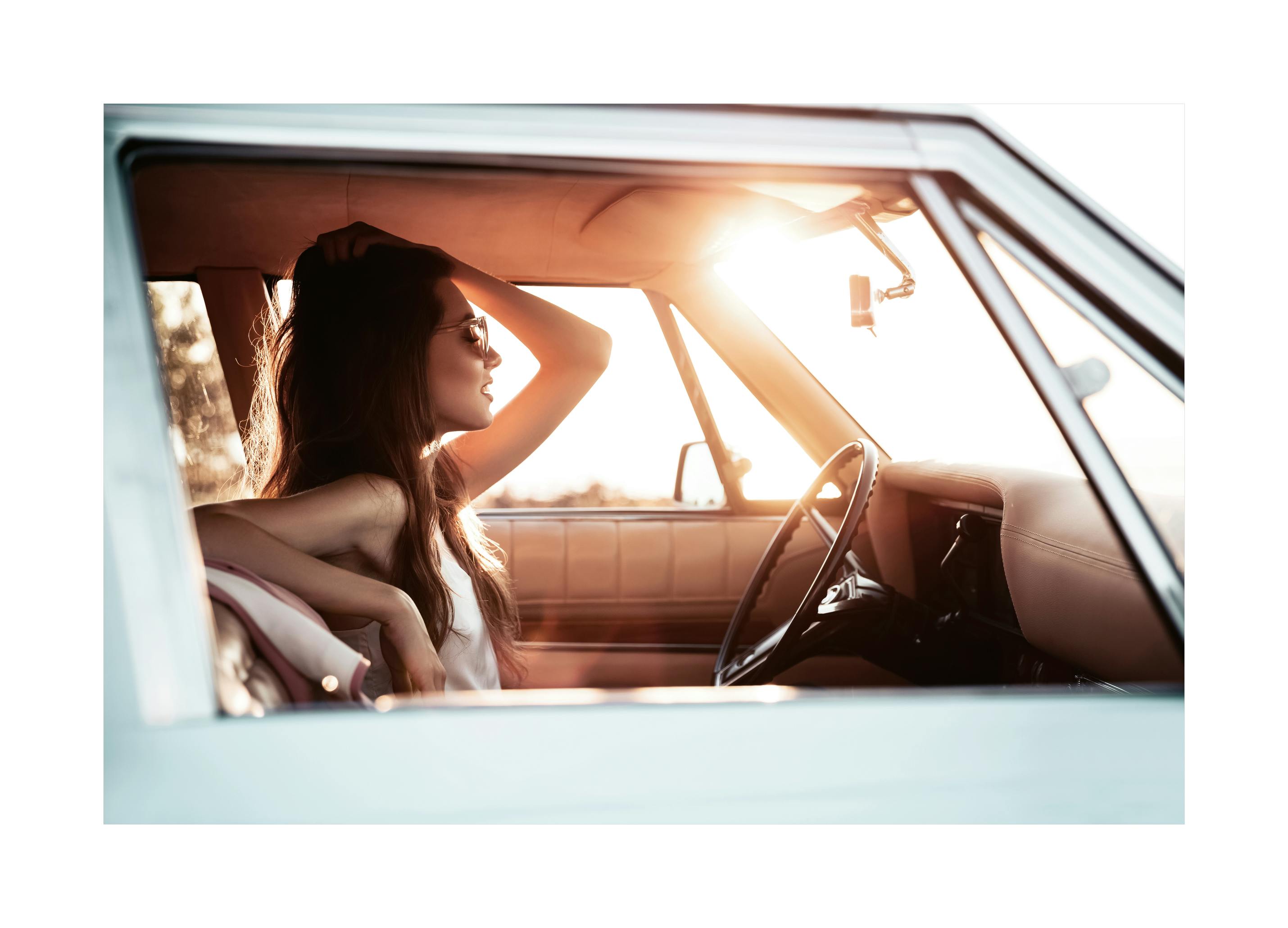 Zonsondergangsrit Poster (40x50 cm) - Poster Store