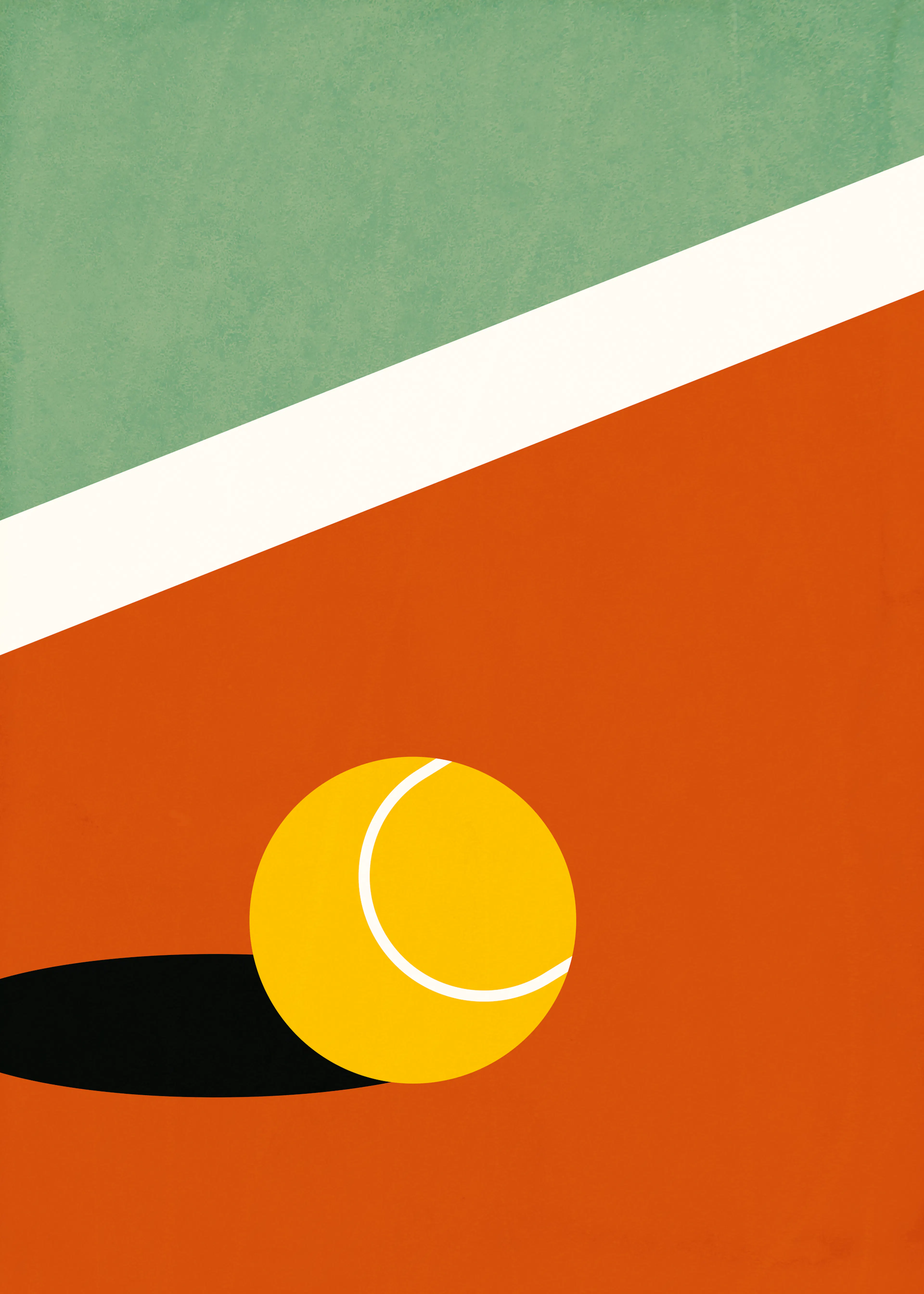 테니스공 아트 포스터 0