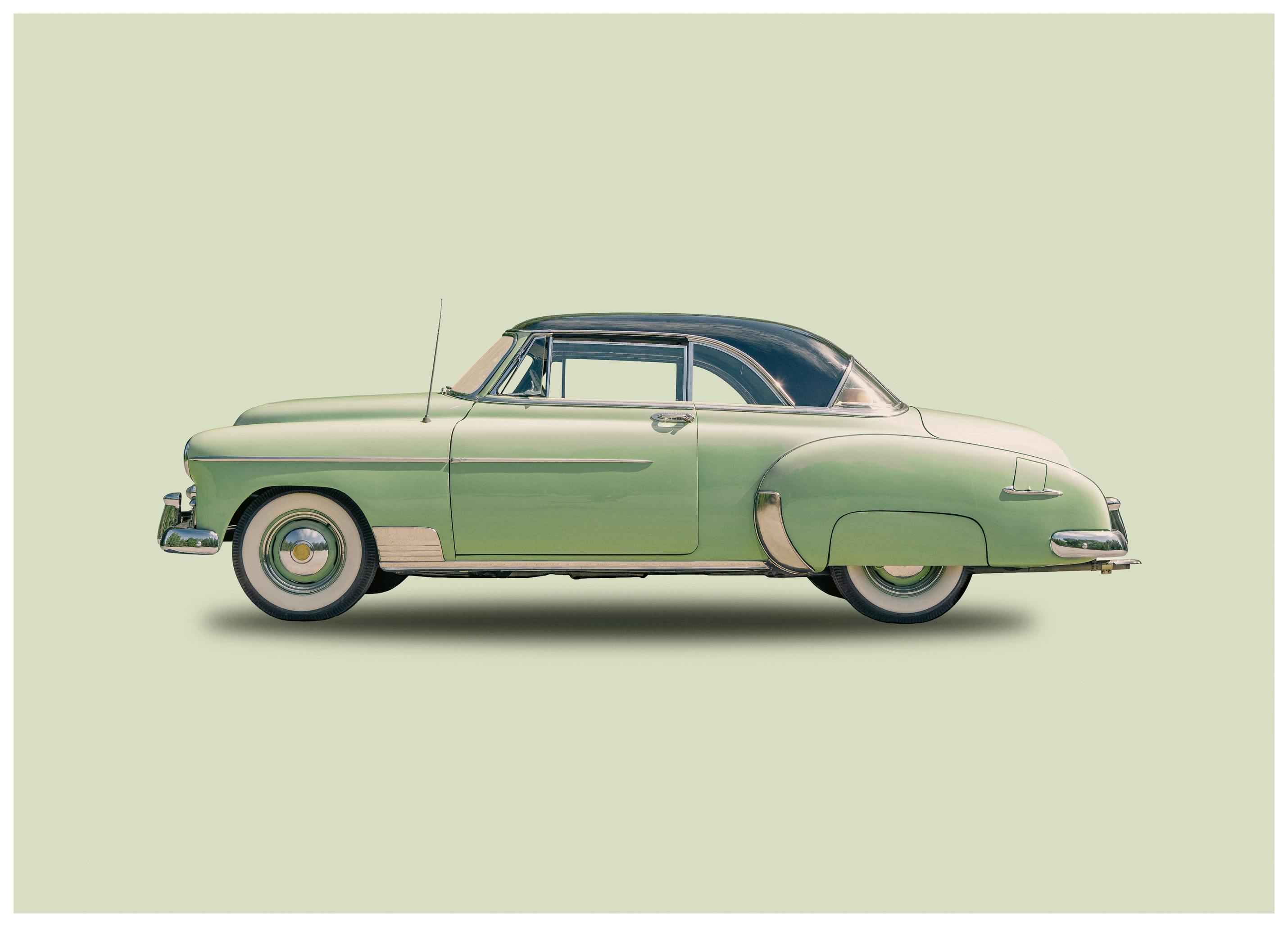 Voiture Vintage Verte Poster (40x50 cm) - Poster Store
