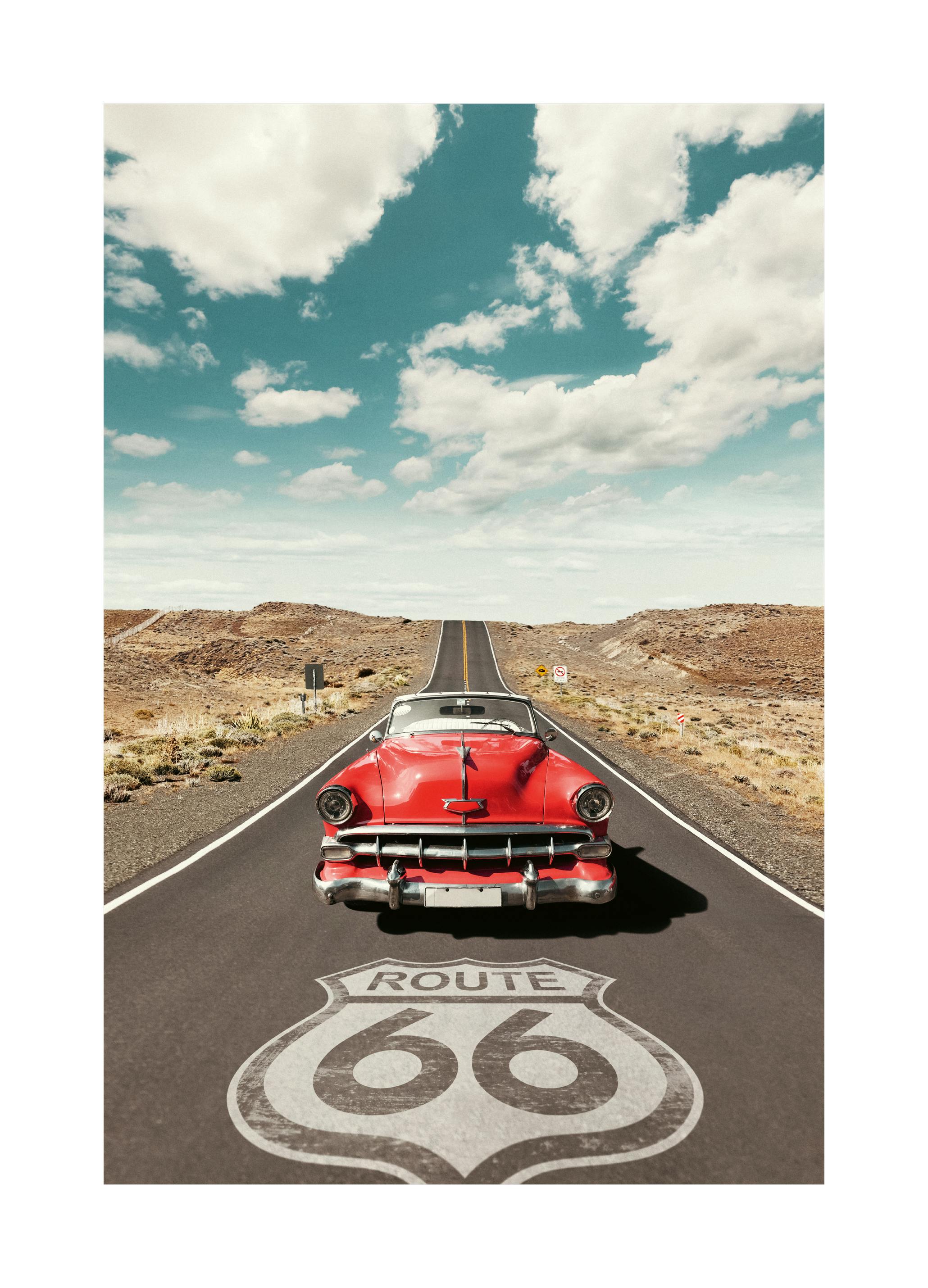 Route 66 Poster (40x50 cm) - Poster Store