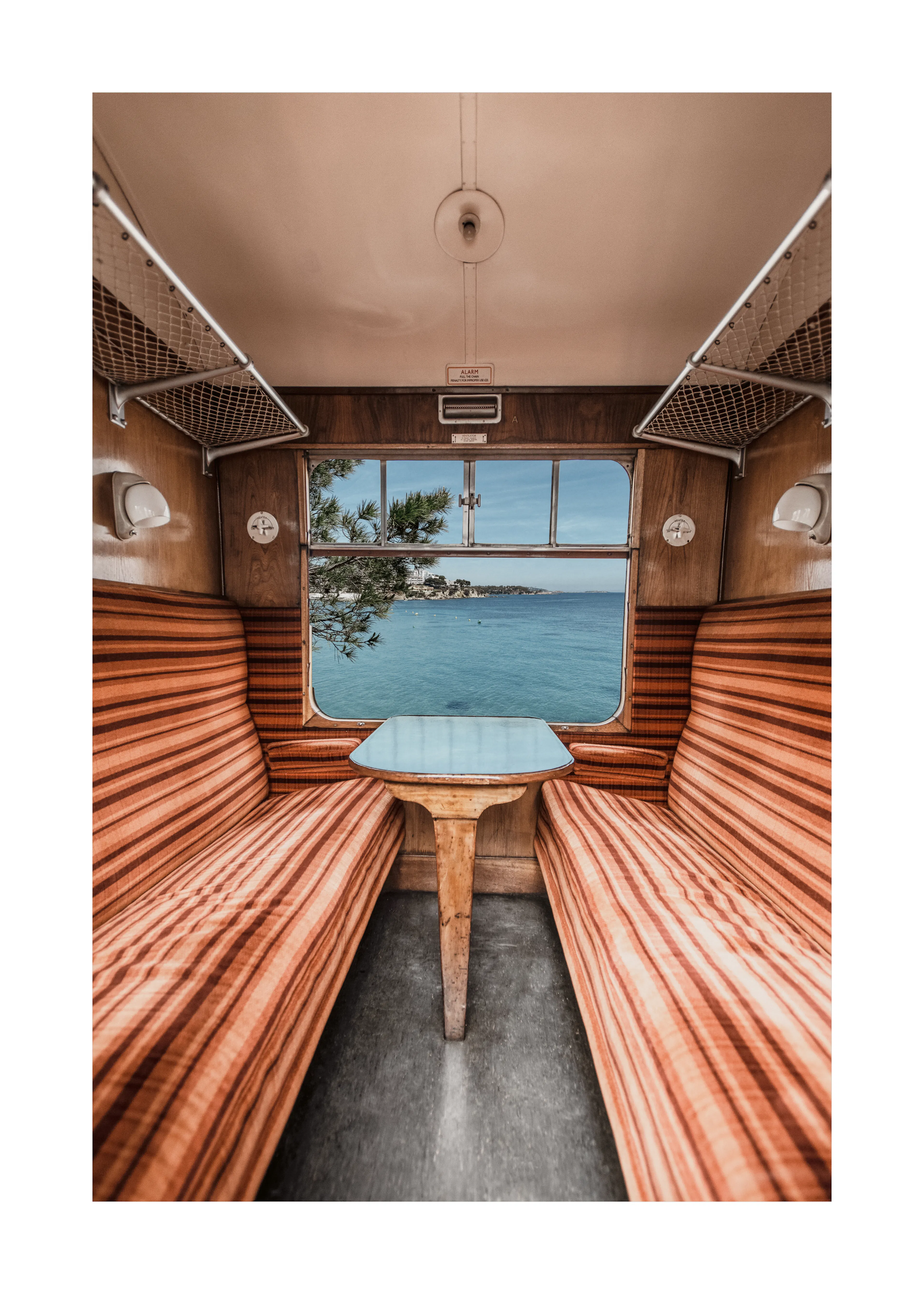 Vue du Train Vintage Affiche 0