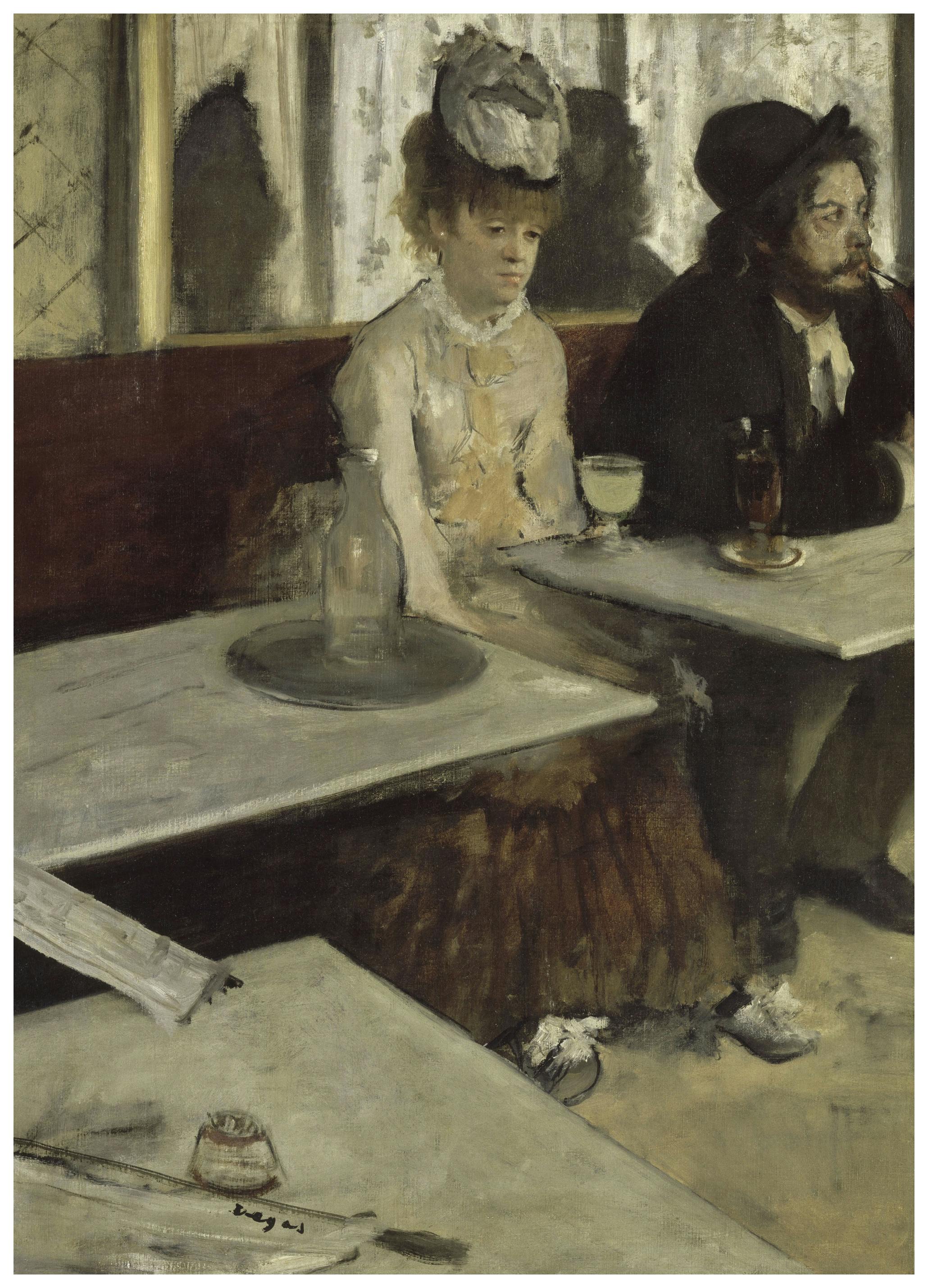 Edgar Degas - In A Café Poster (70x100 cm) - Poster Store