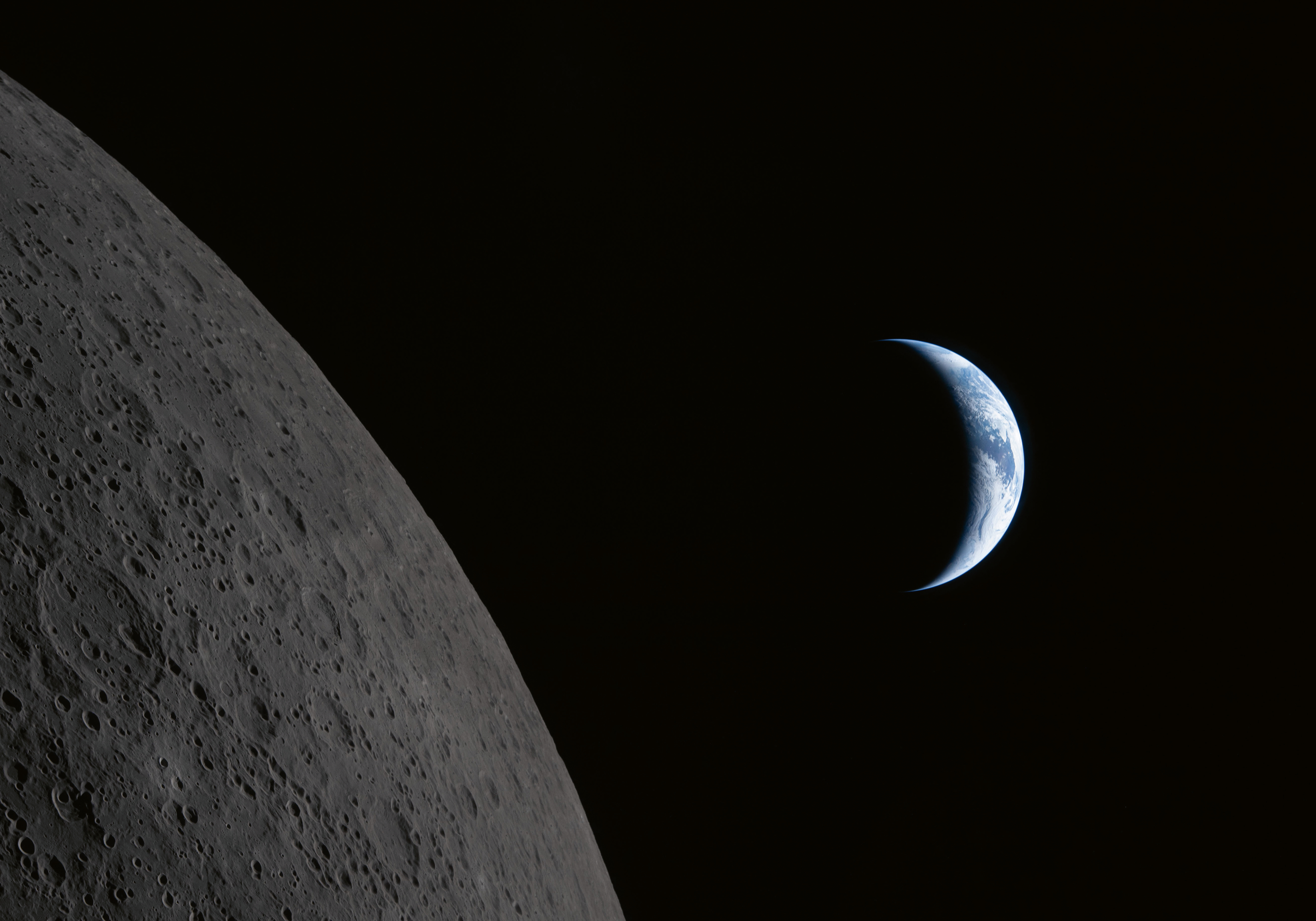 Moon Crescent Space Photography Poster | Poster Store US
