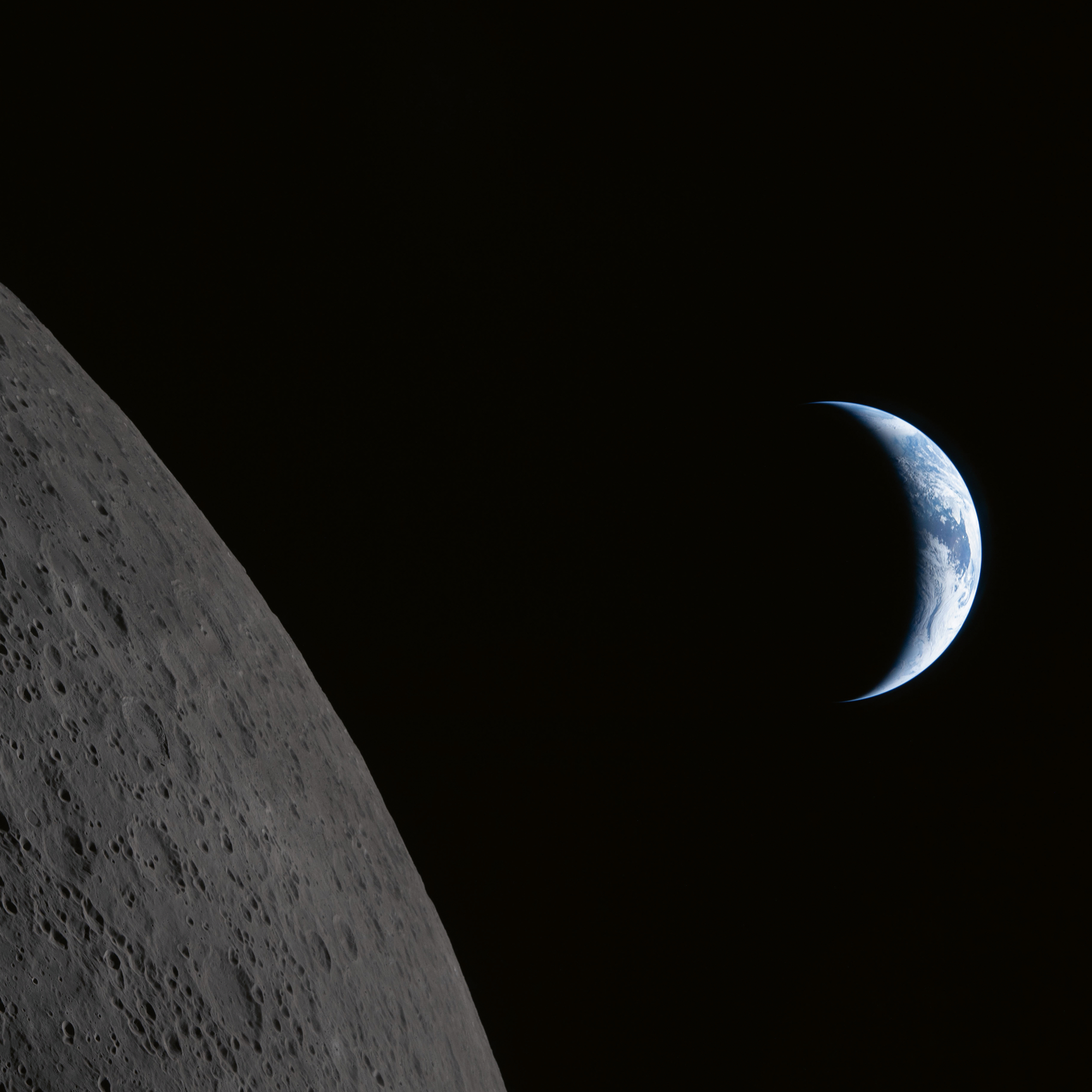 Moon Crescent Space Photography Poster | Poster Store US