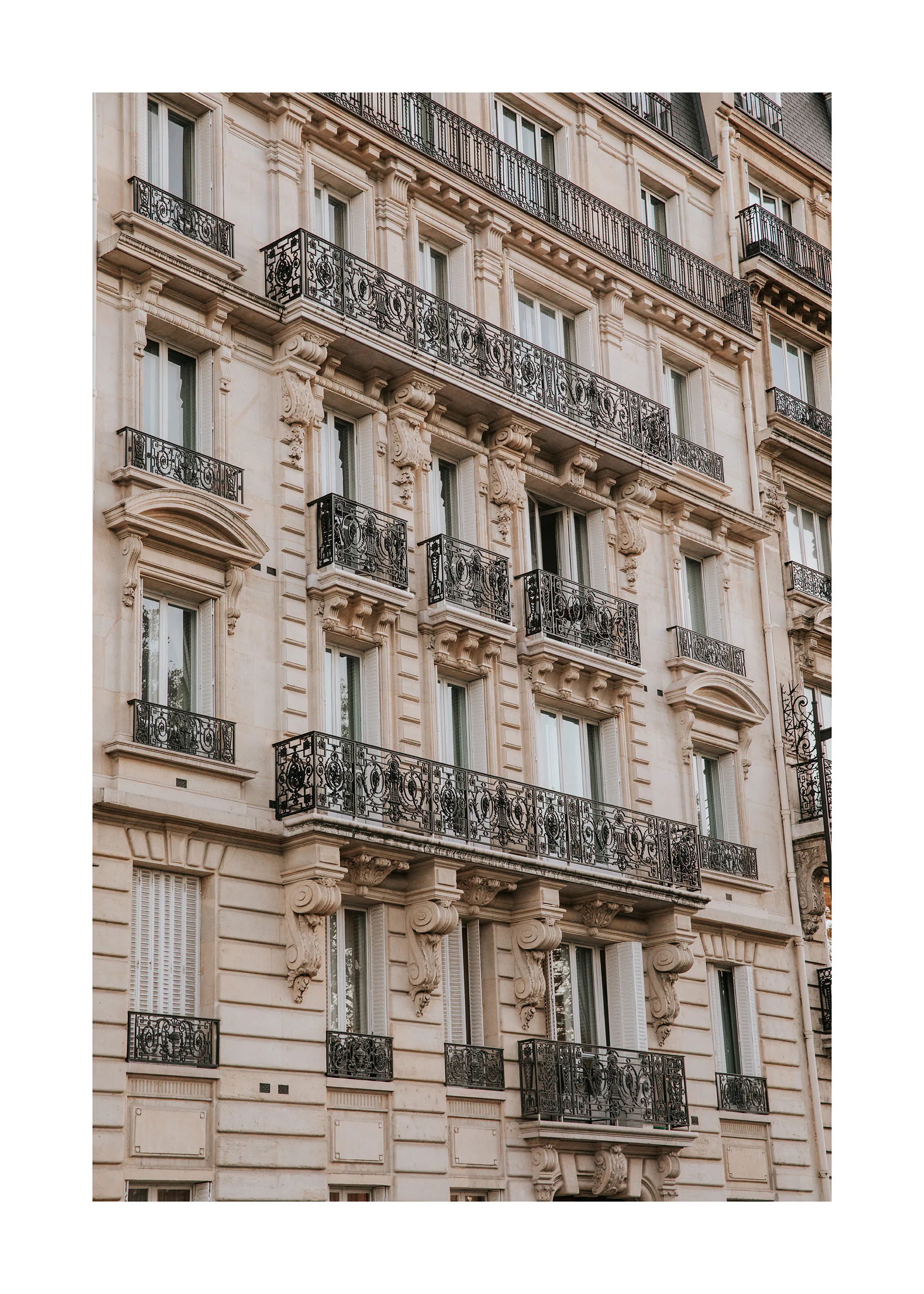 Französischer Balkon Design Poster 0