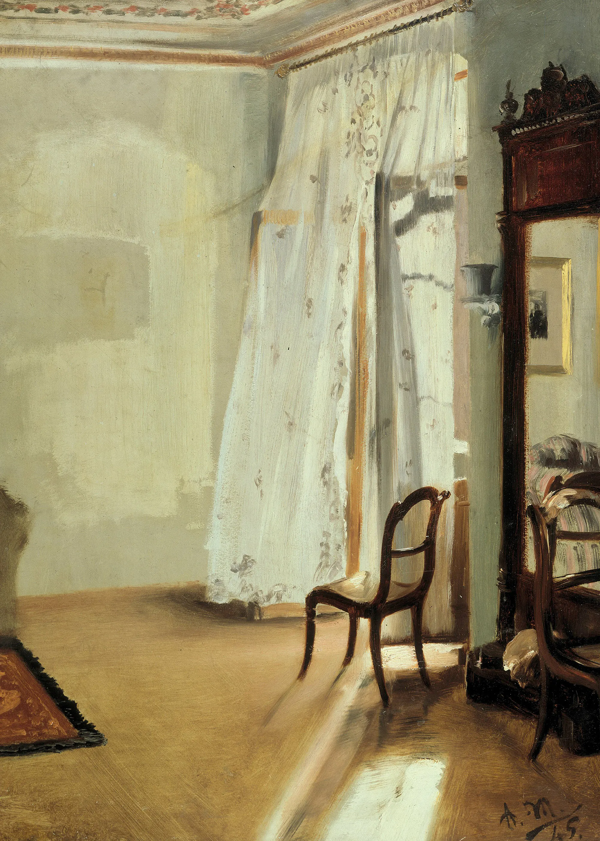 Adolph von Menzel - Pokój balkonowy Plakat 0
