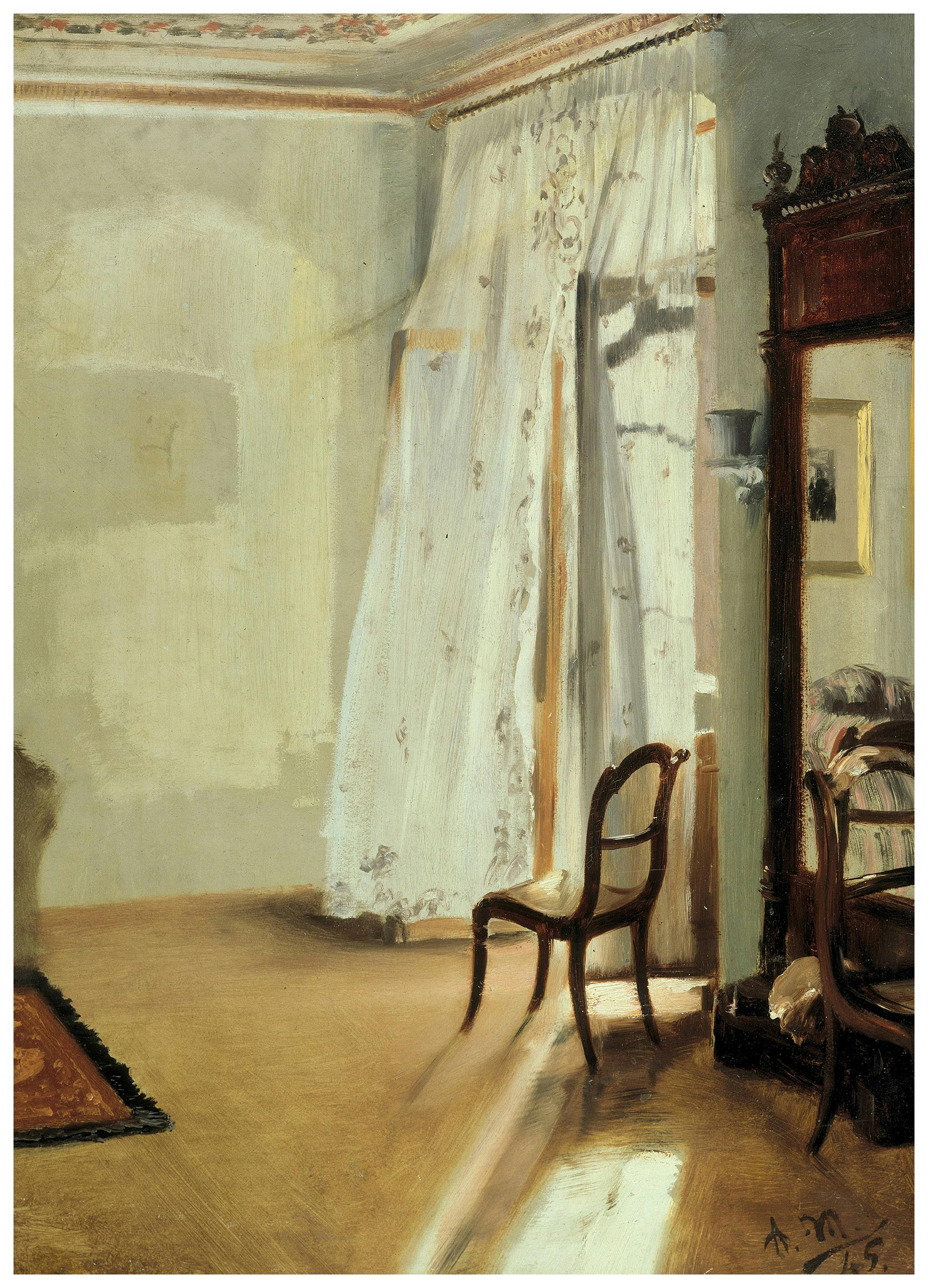 Adolph von Menzel - The Balcony Room Poster (50x70 cm) - Poster Store