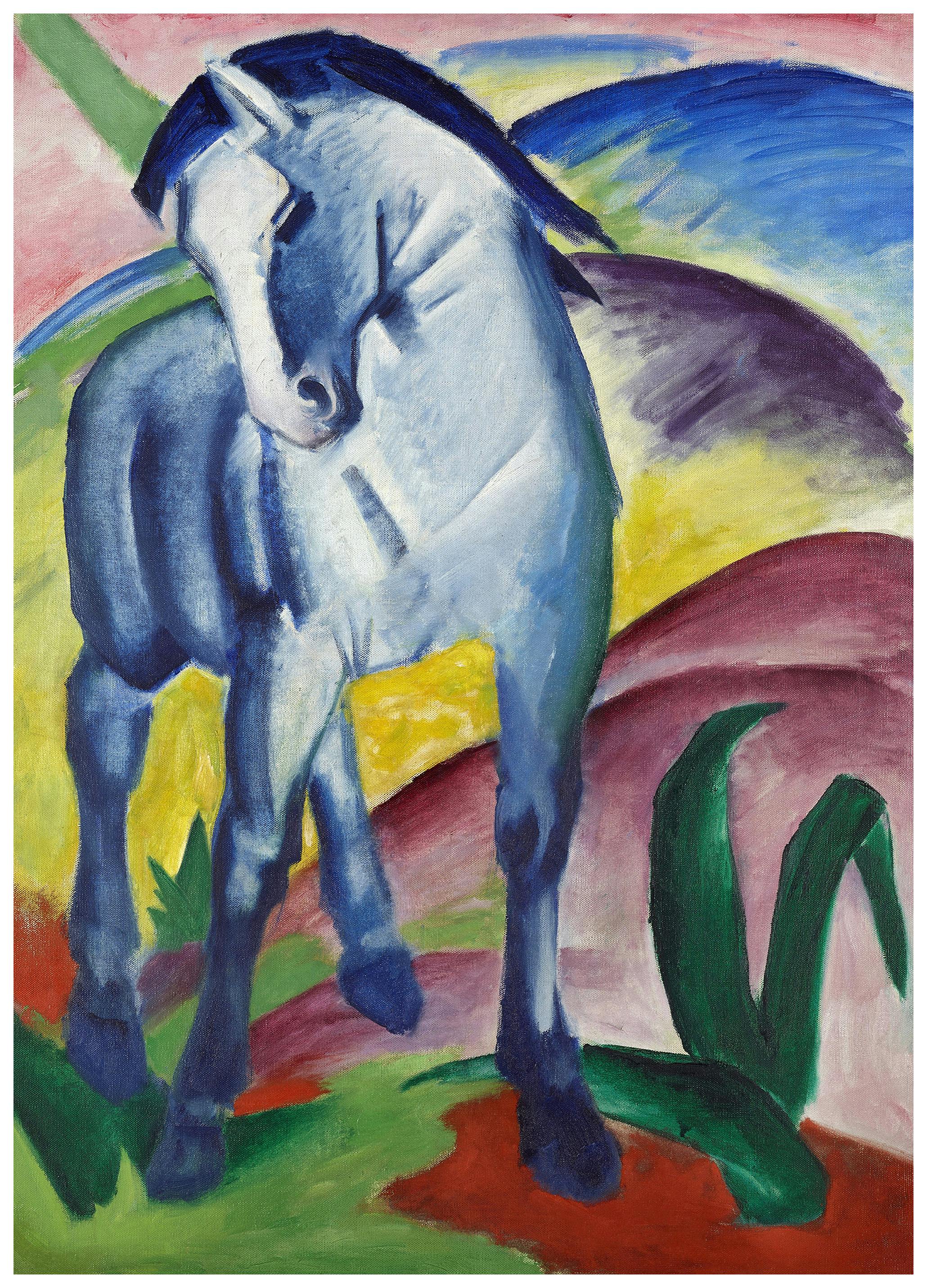 Franz Marc - Blue Horse I Poster (50x70 cm) - Poster Store