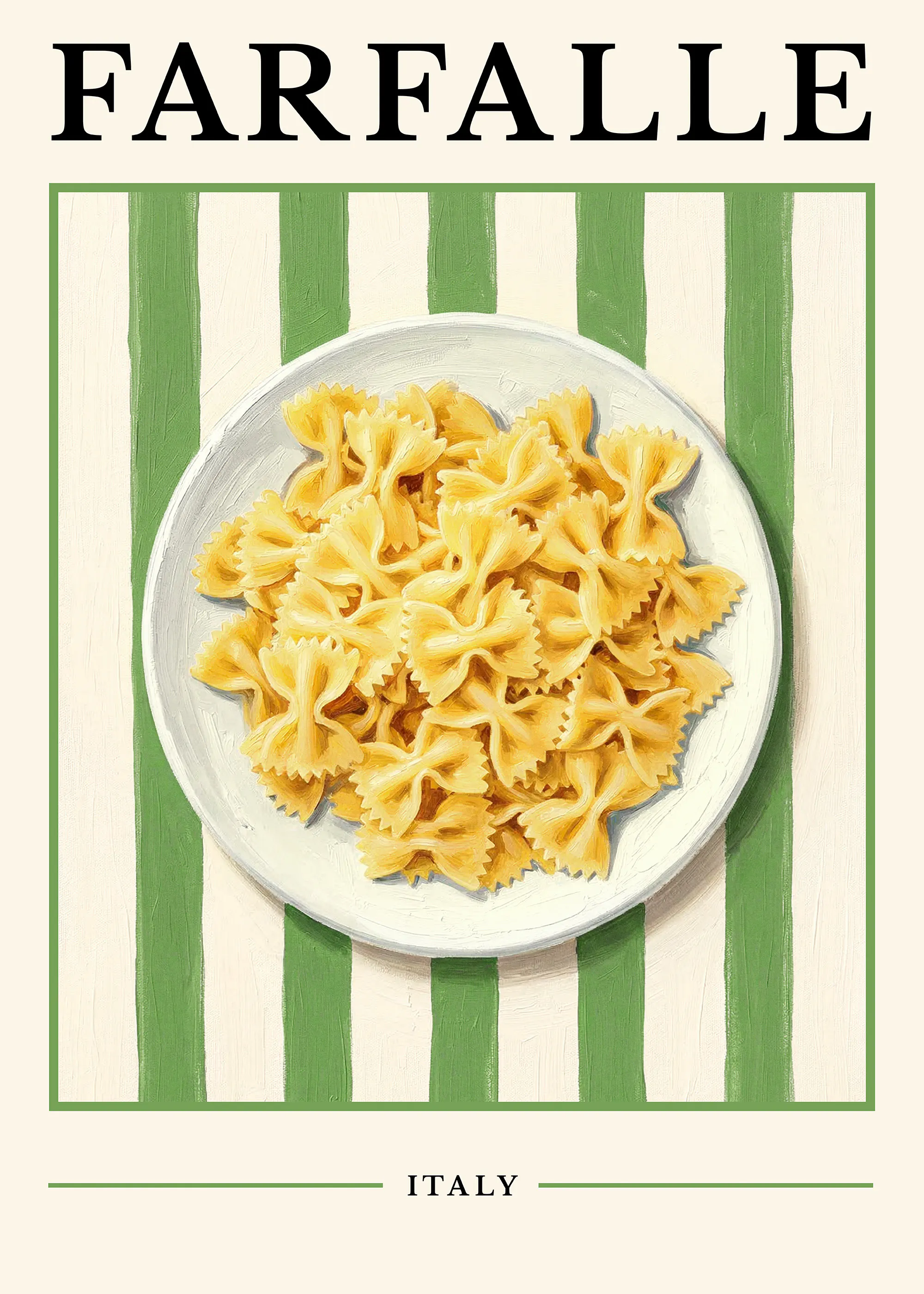 Farfalle Pasta Italy Poster 0