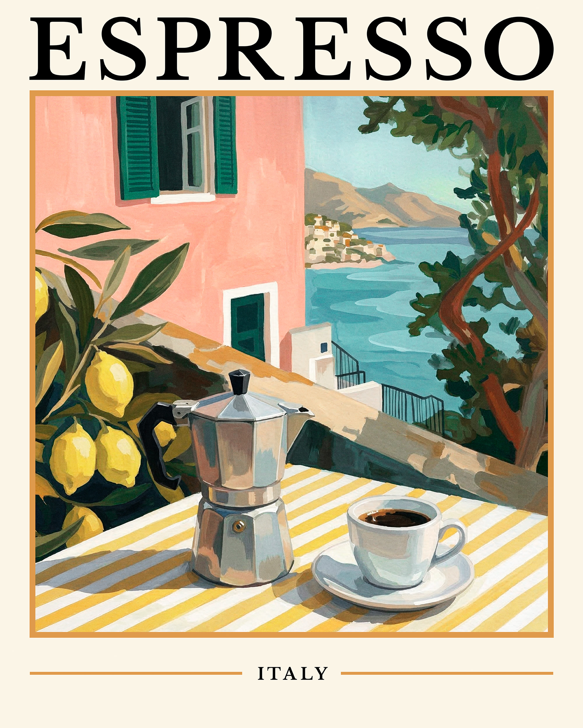 Espresso View Poster | Italian Coffee | Poster Store US