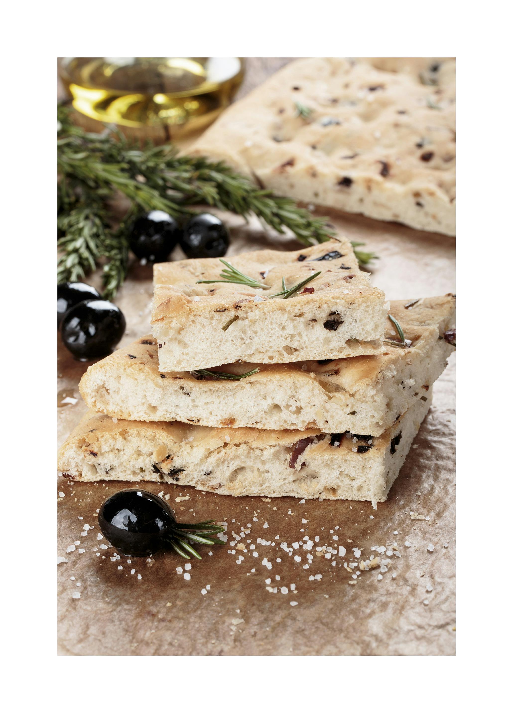 Mediterranean Focaccia Poster (70x100 cm) - Poster Store