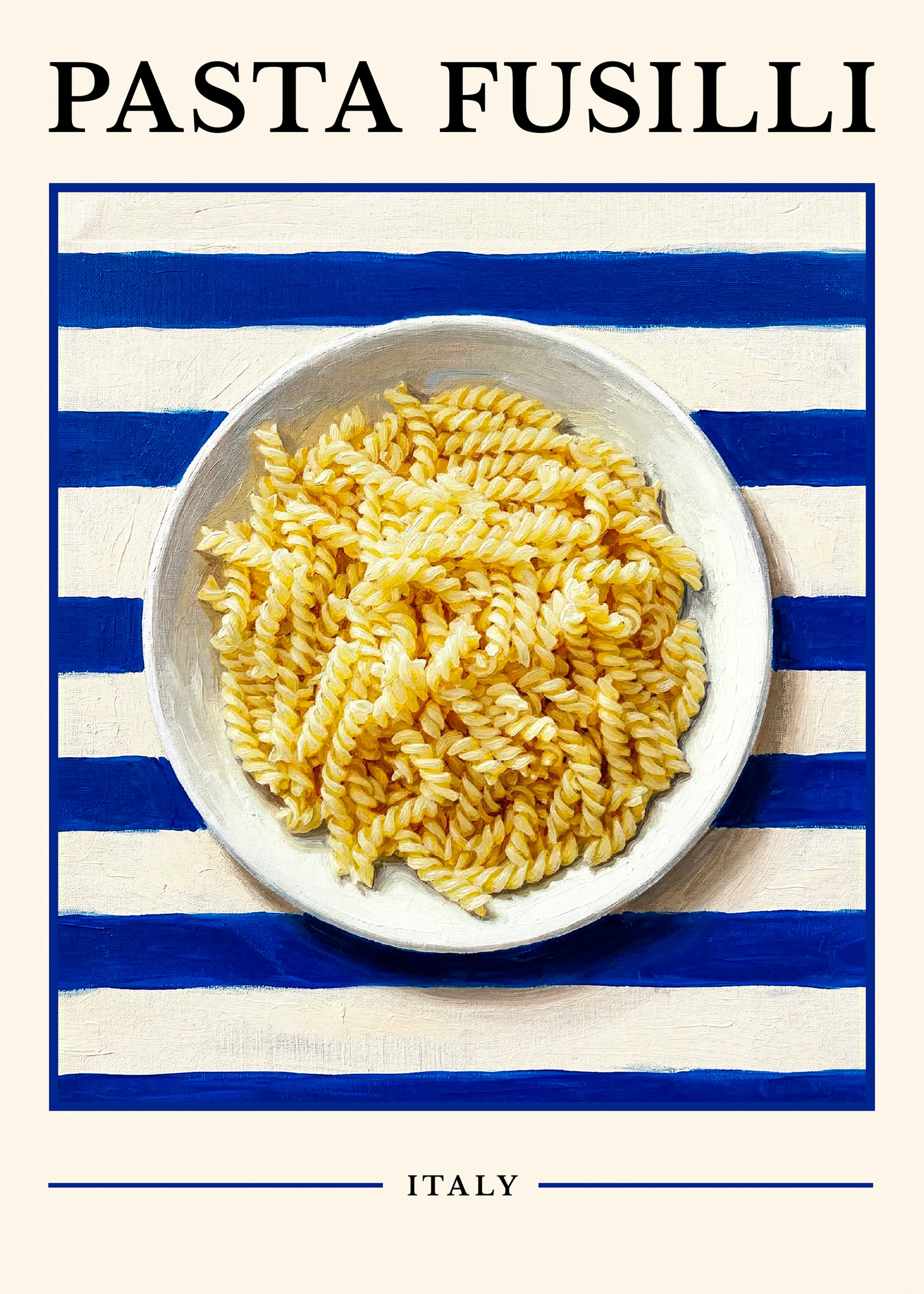 Pasta Fusilli Italy Poster 0