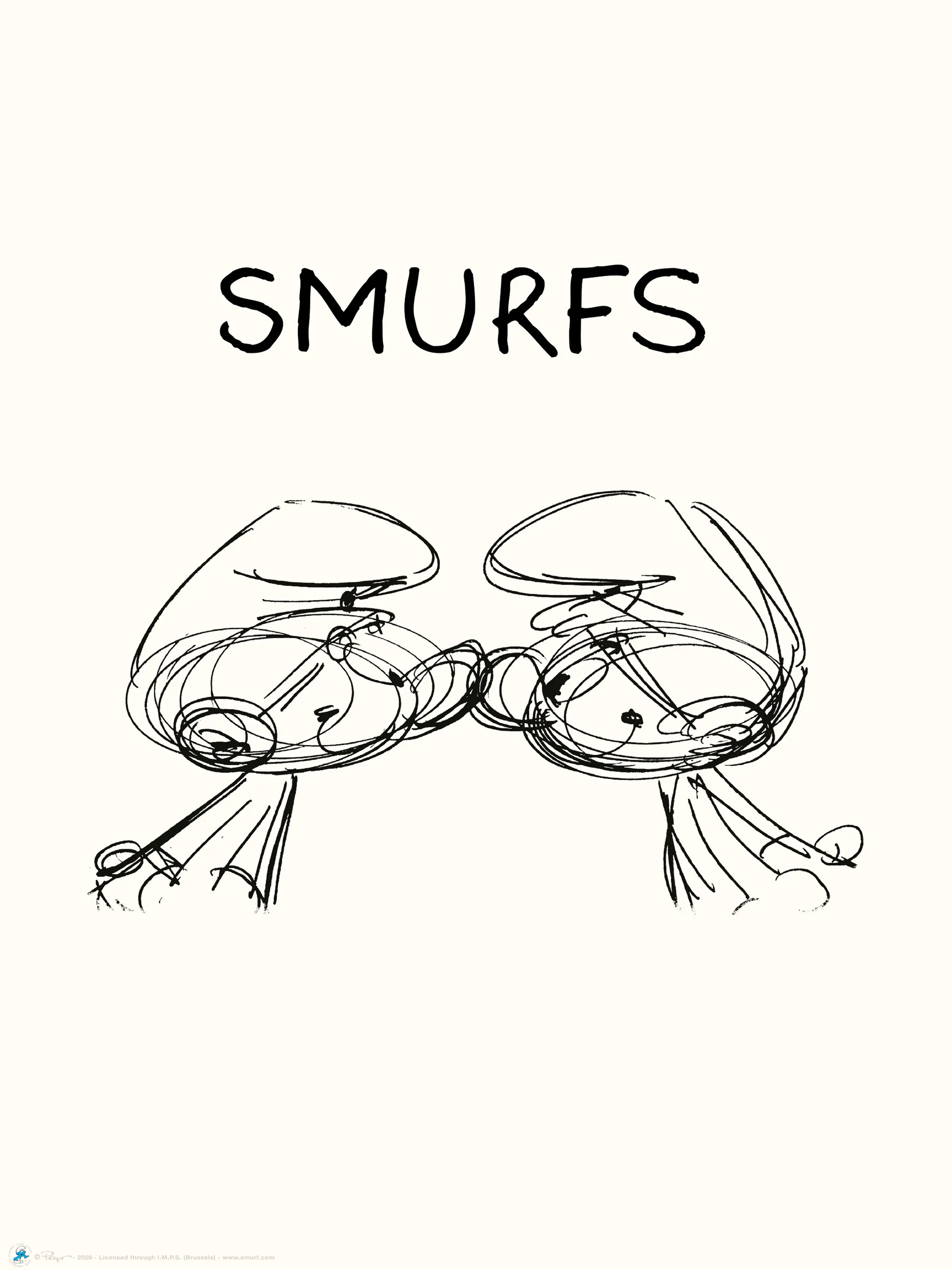 The Smurfs Par Vintage Plakat 0