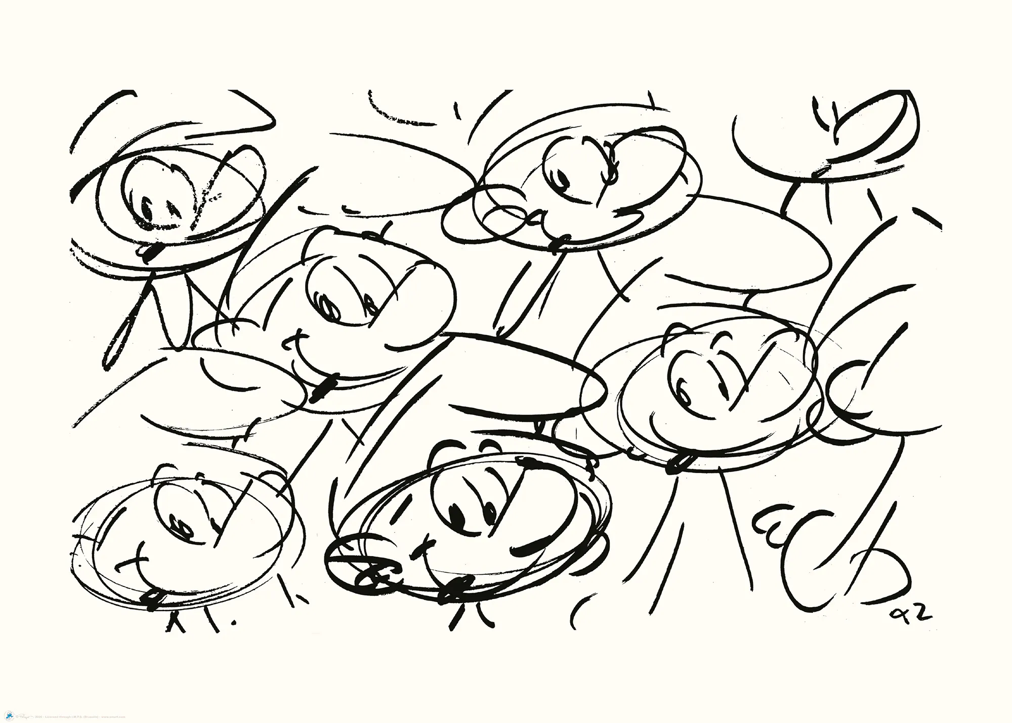 The Smurfs Vintage Expressions Poster 0