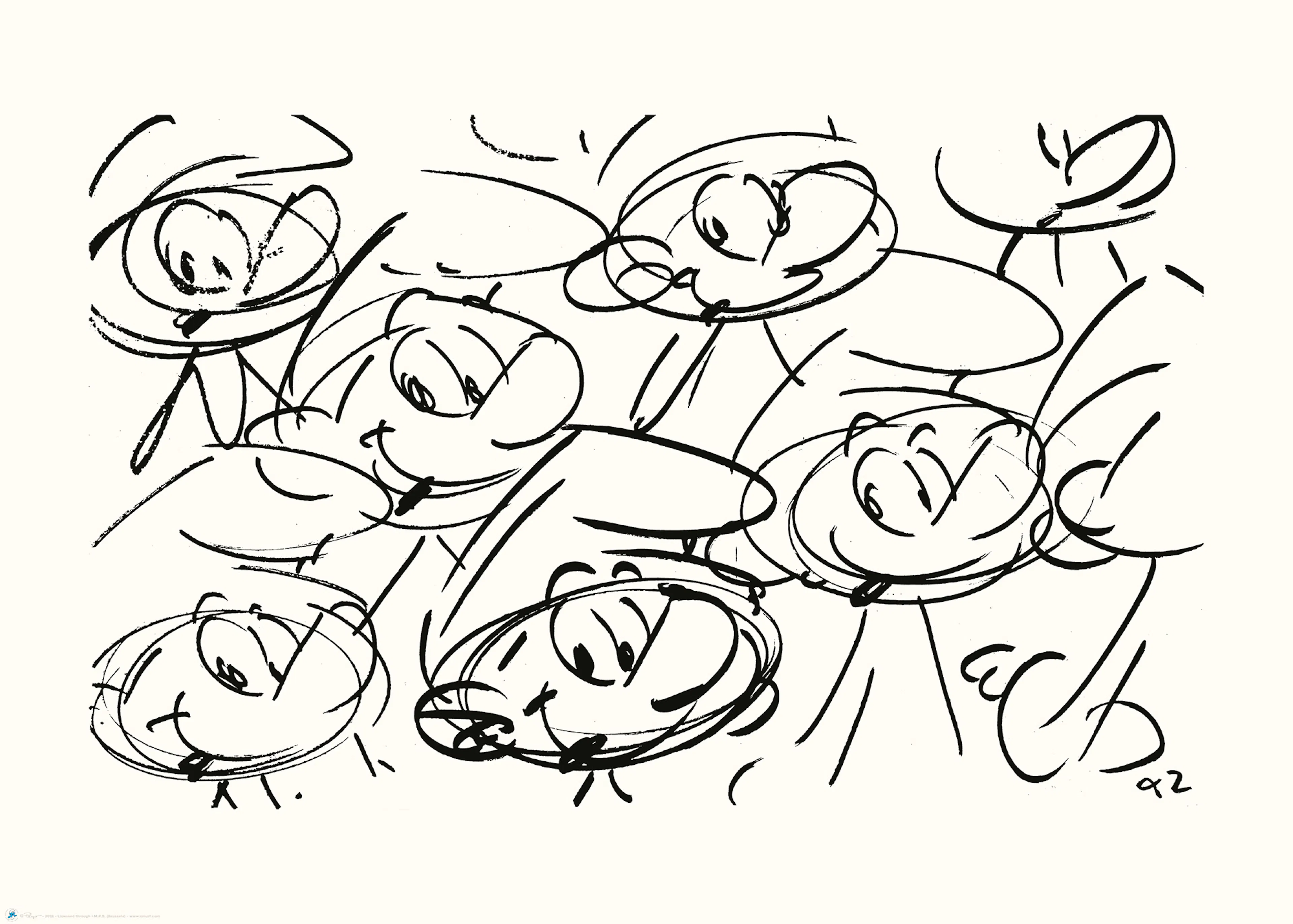 The Smurfs Vintage Expressions Poster 0