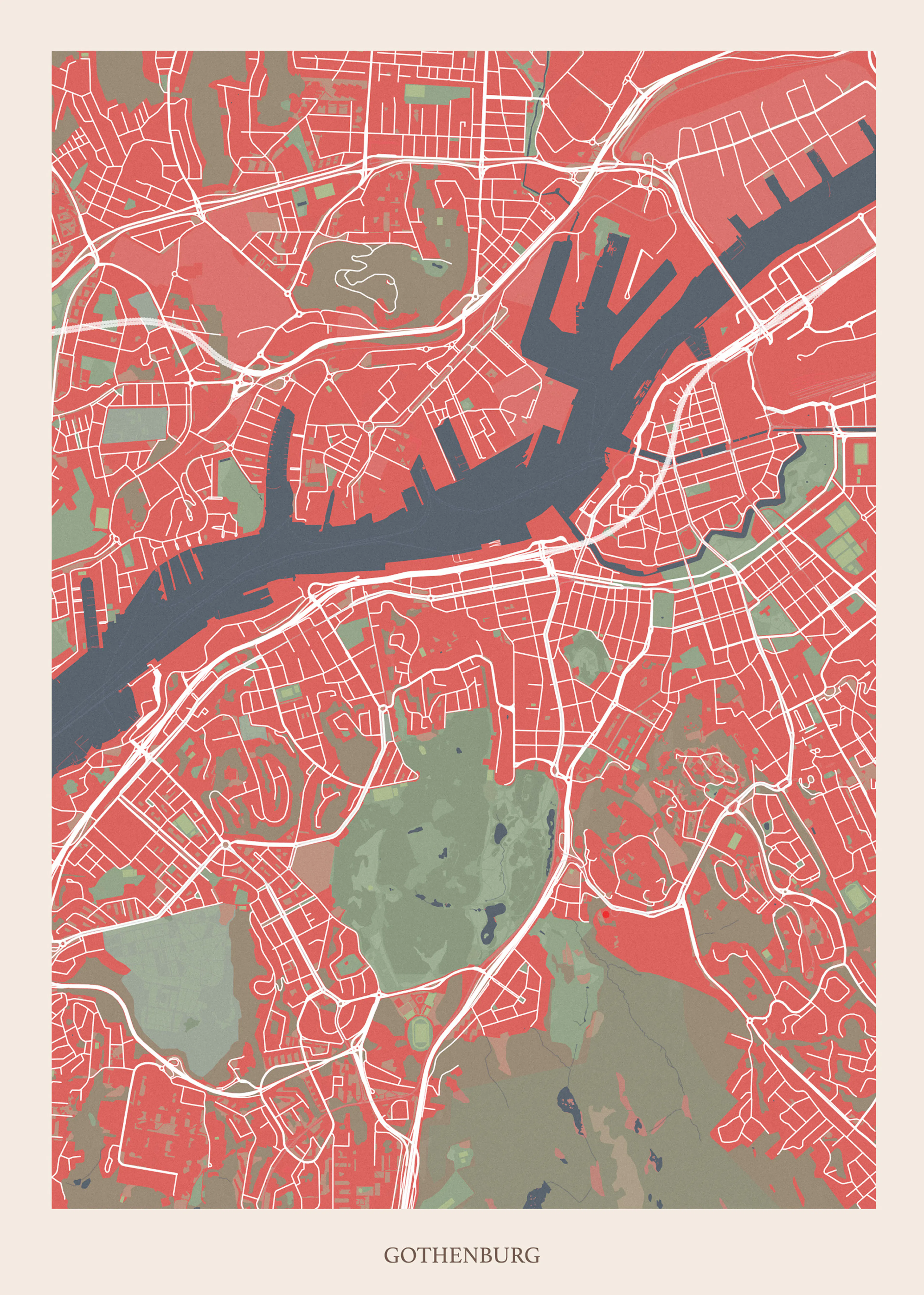 Gothenburg Map Poster 0