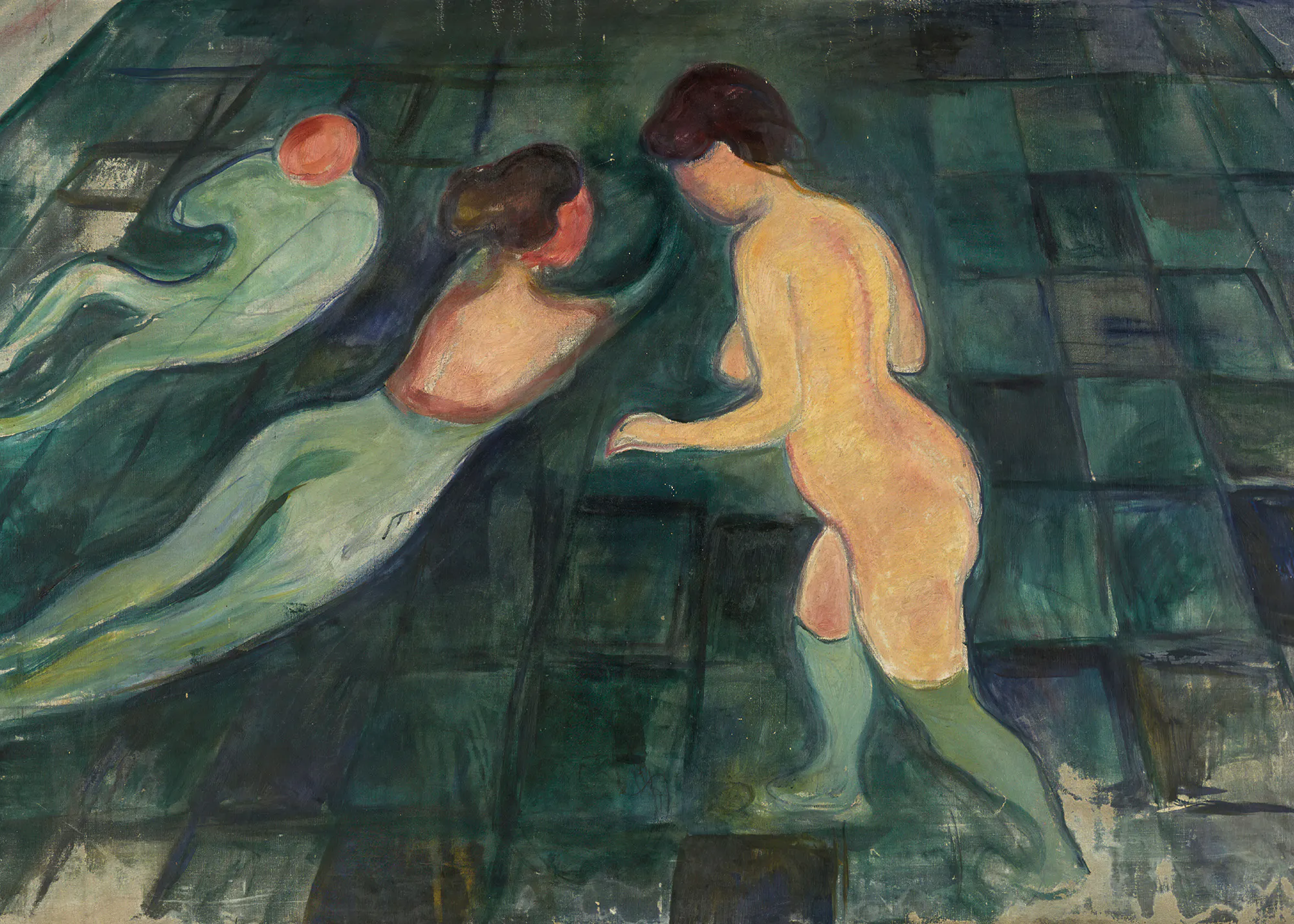 Edvard Munch - Badende Frauen Poster 0