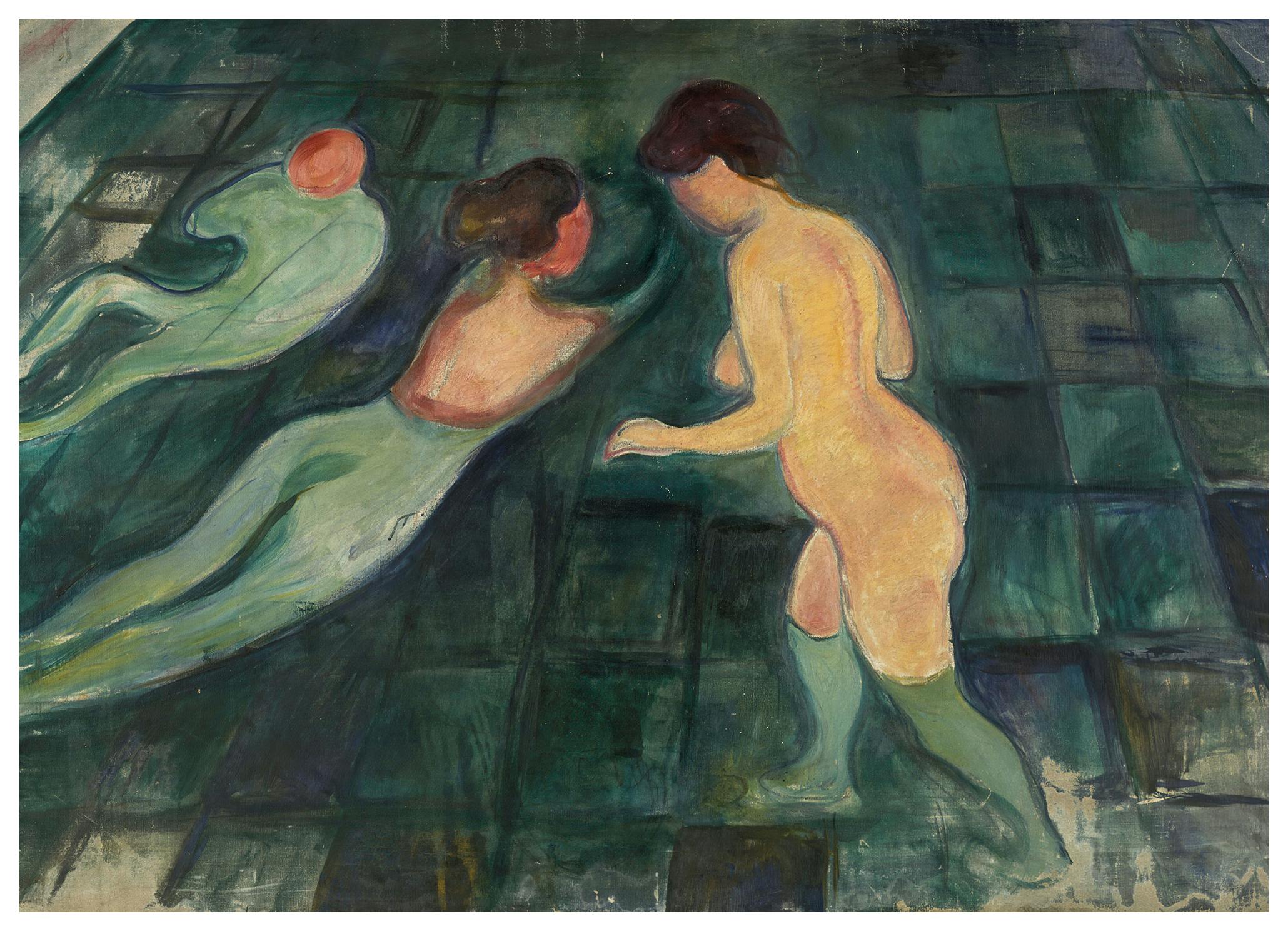 Edvard Munch - Bathing Women Print (70x100 cm) - Poster Store