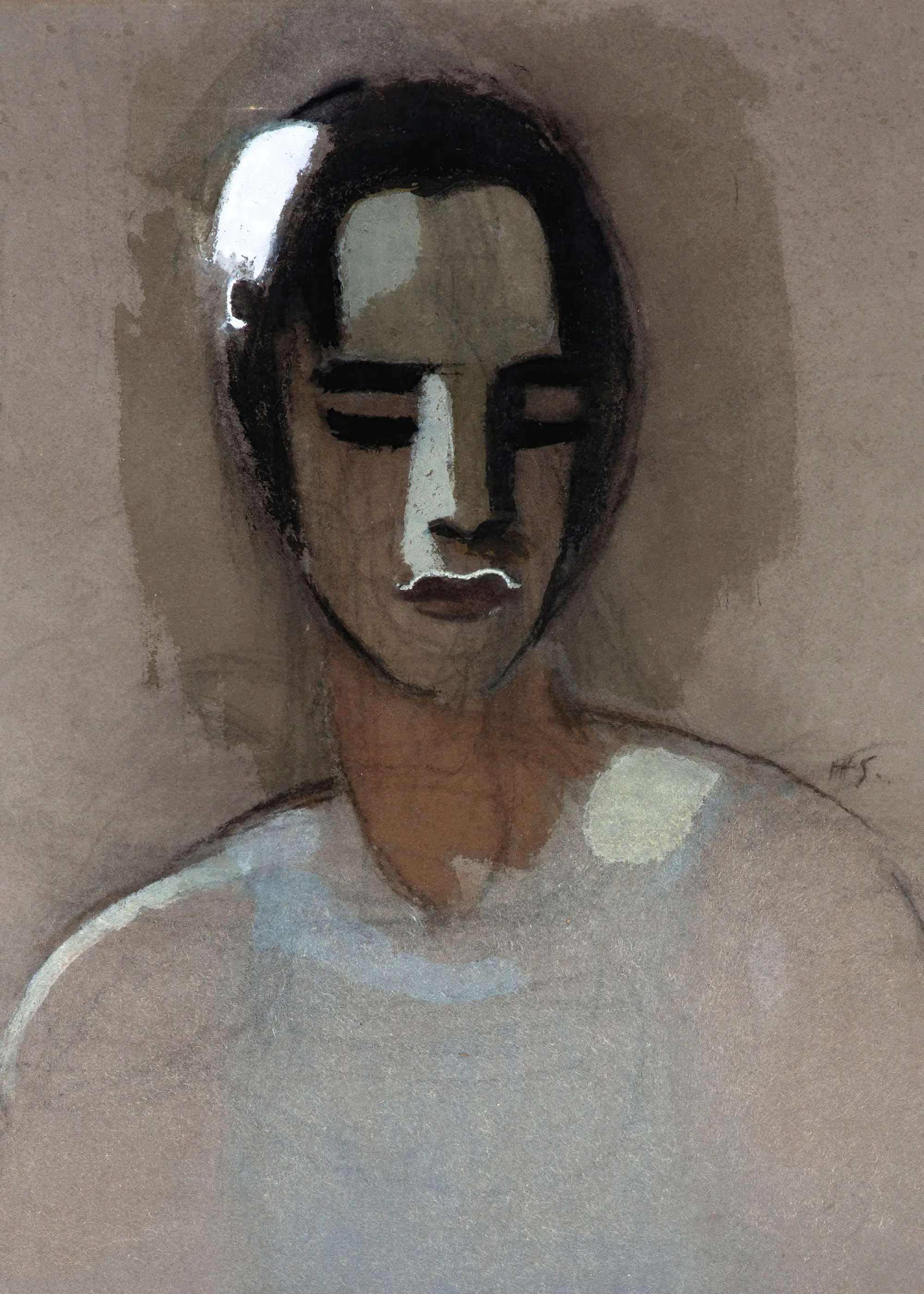 Helene Schjerfbeck - Dziewczyna z Kalifornii Plakat 0