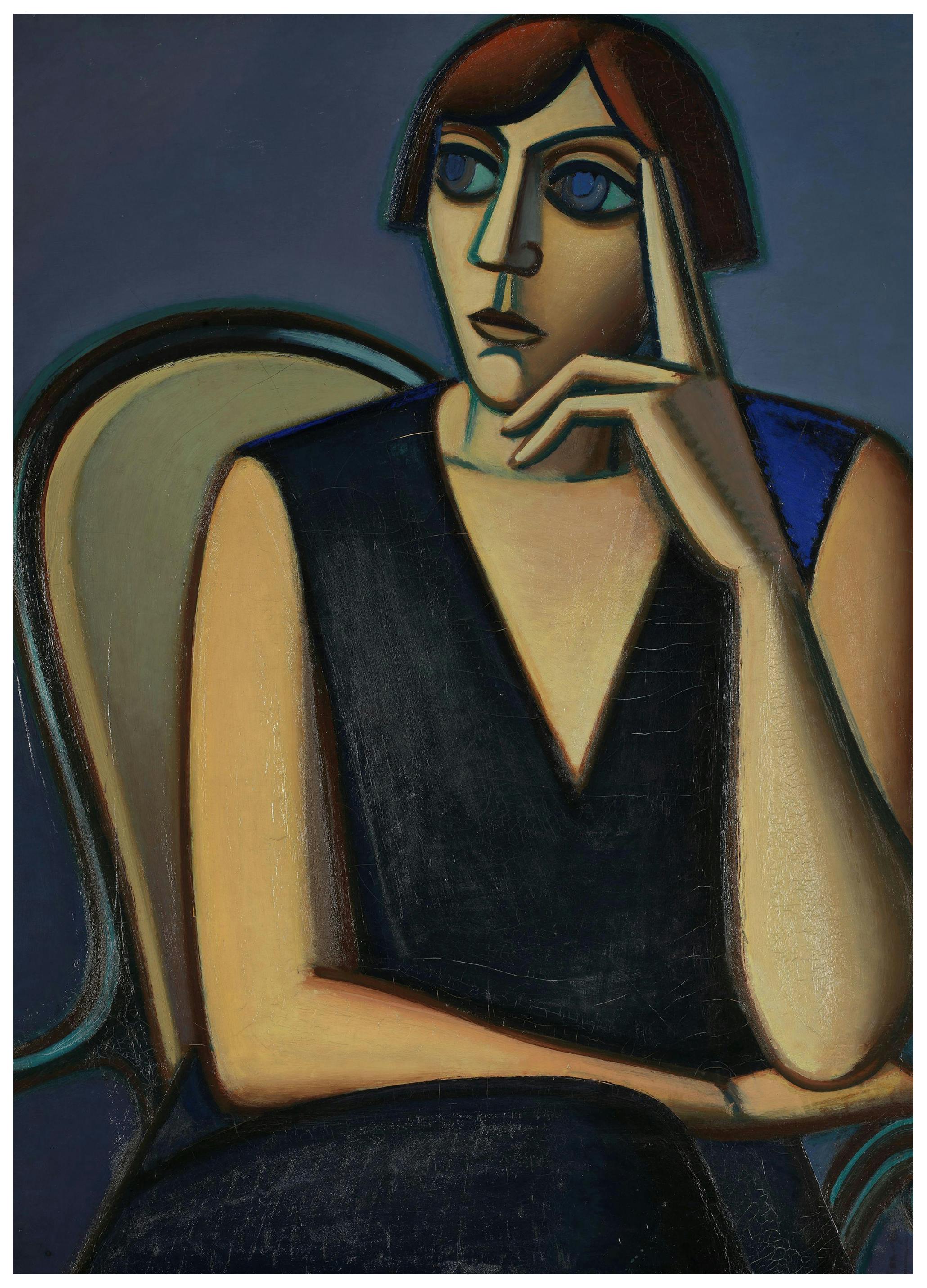 Vilhelm Lundstrøm - Portrait of Tusnelda Sanders Poster (30x40 cm) - Poster Store