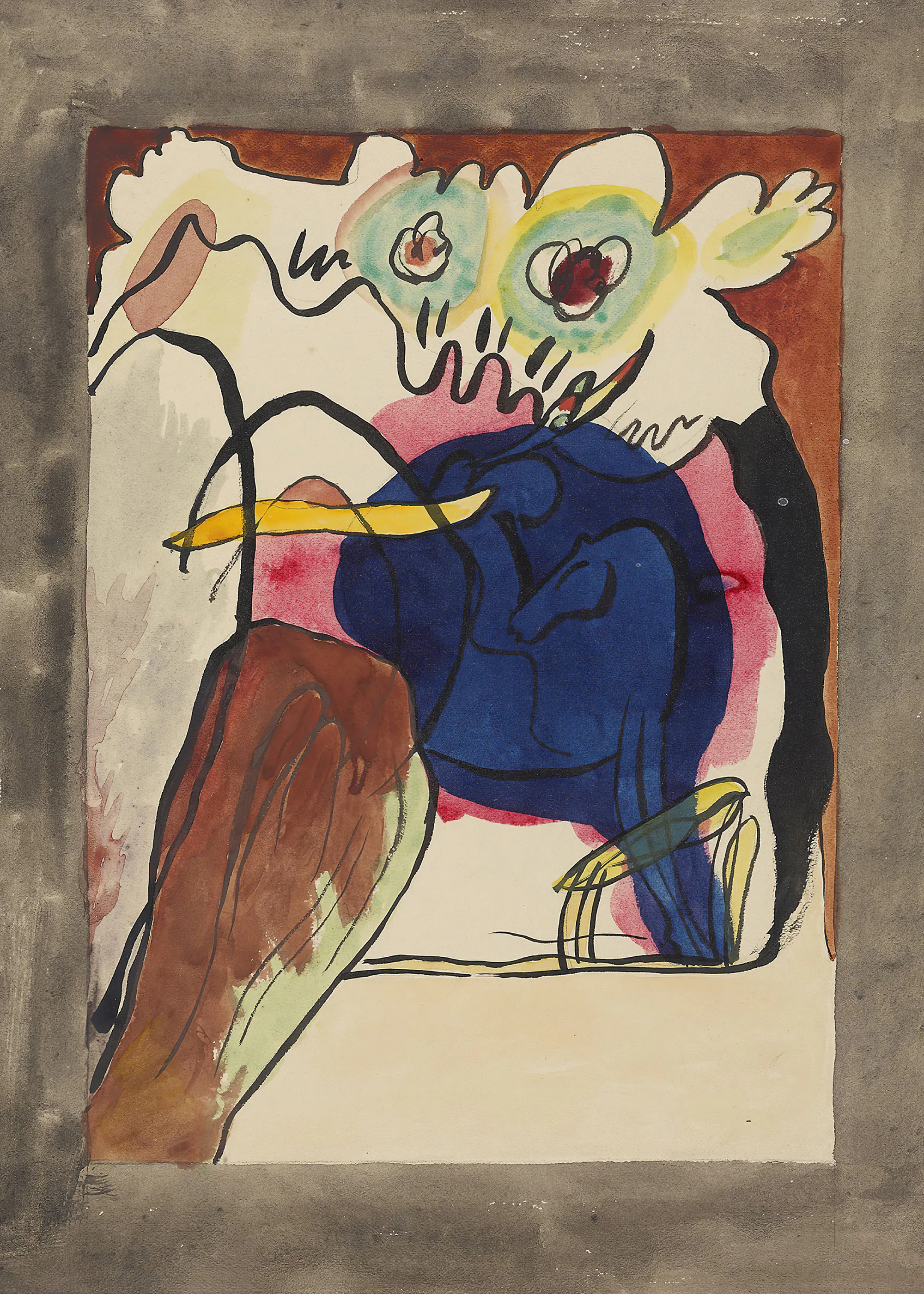 Wassily Kandinsky - Błękitny jeździec II Plakat 0