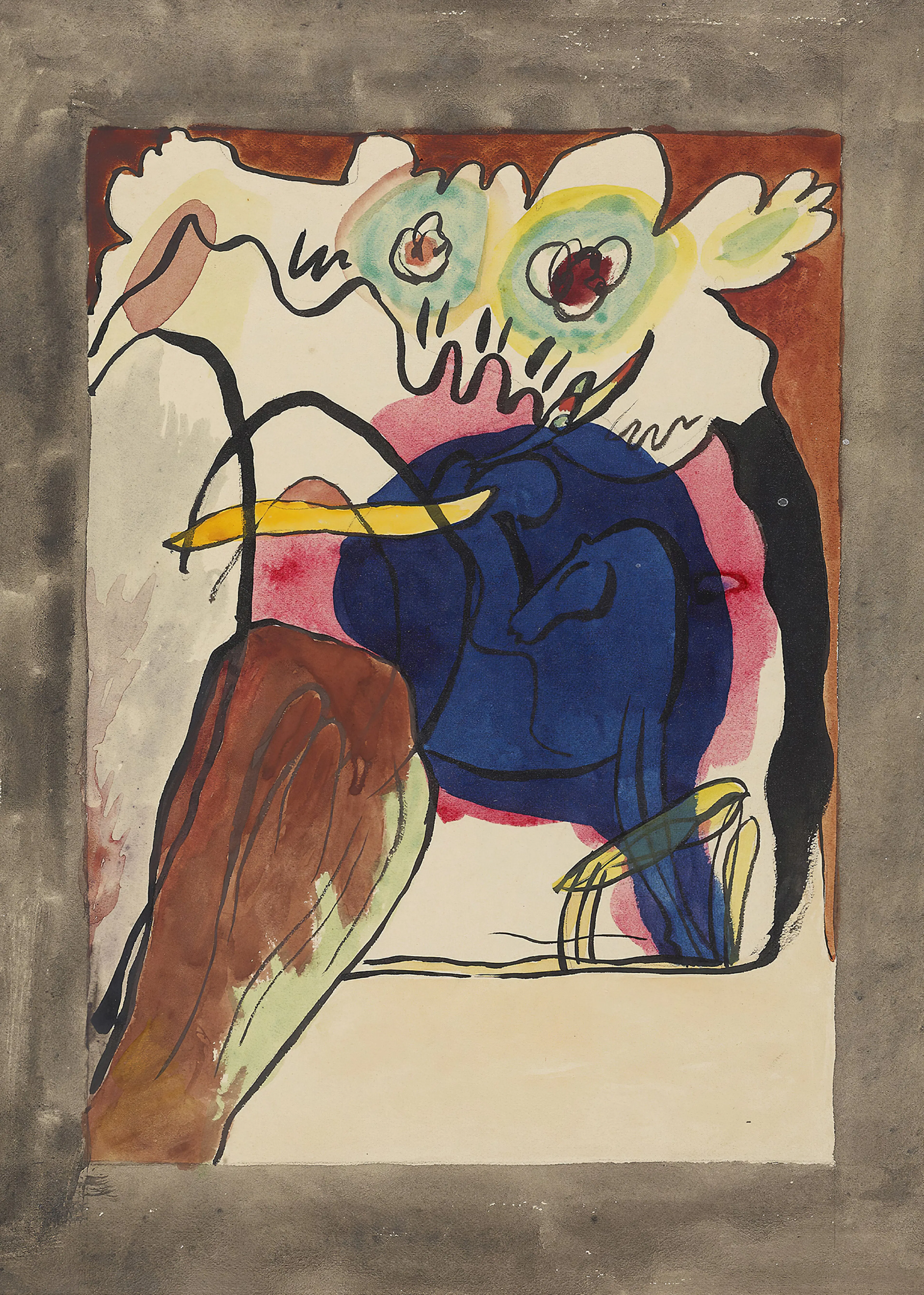 Wassily Kandinsky - Błękitny jeździec II Plakat 0