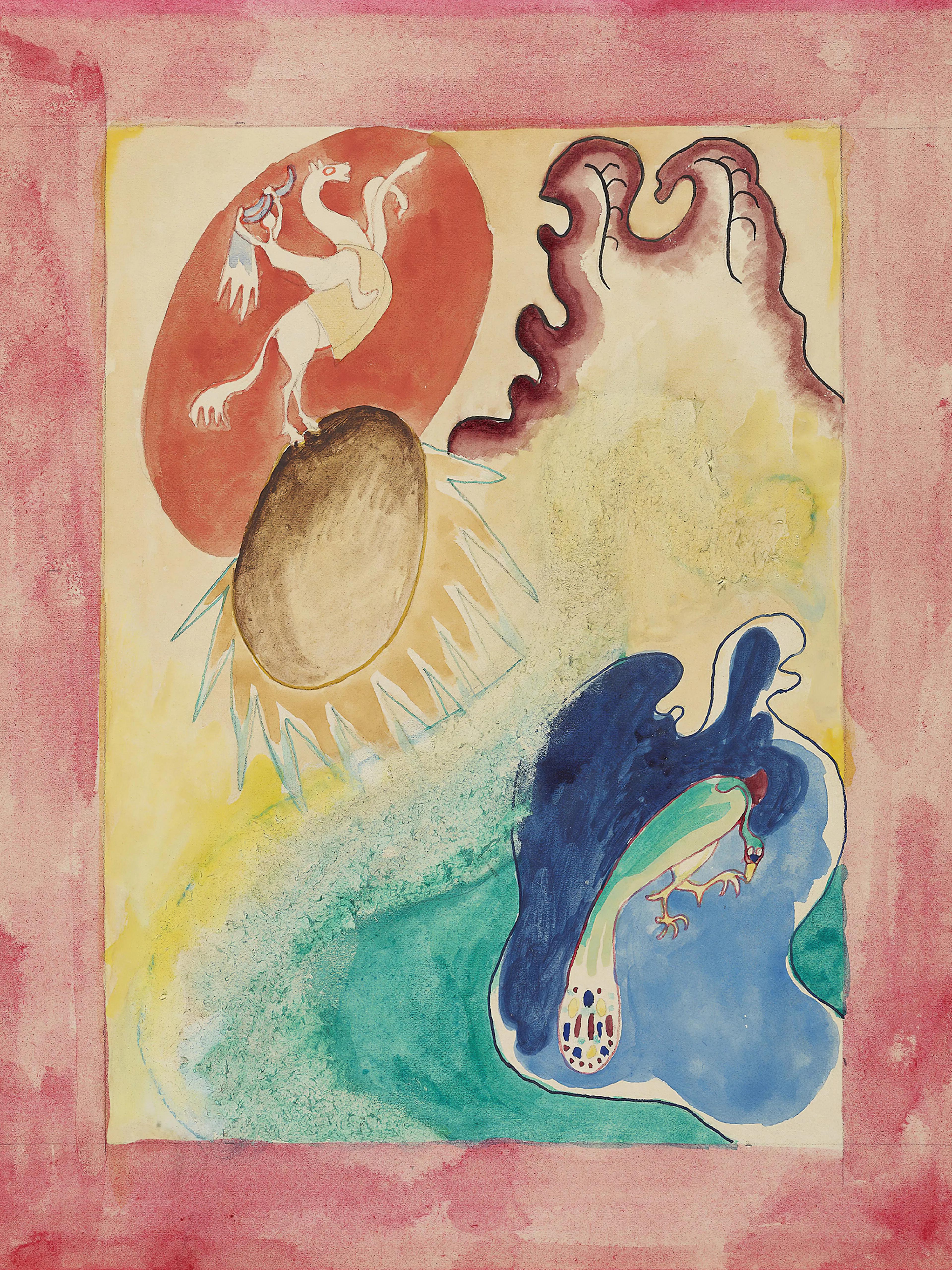 Wassily Kandinsky - El Jinete Azul IV Póster 0