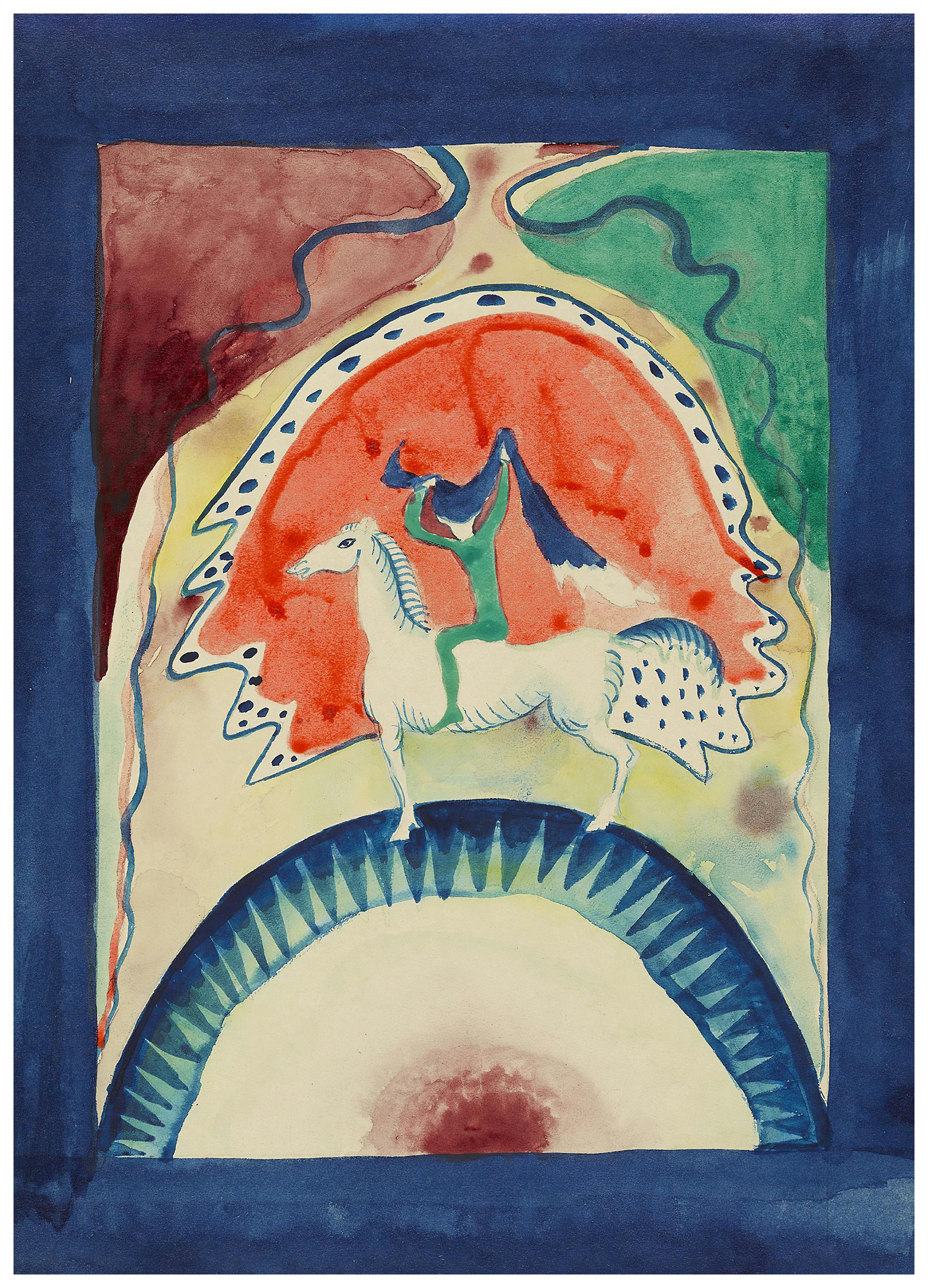Wassily Kandinsky - The Blue Rider Poster (13x18 cm) - Poster Store