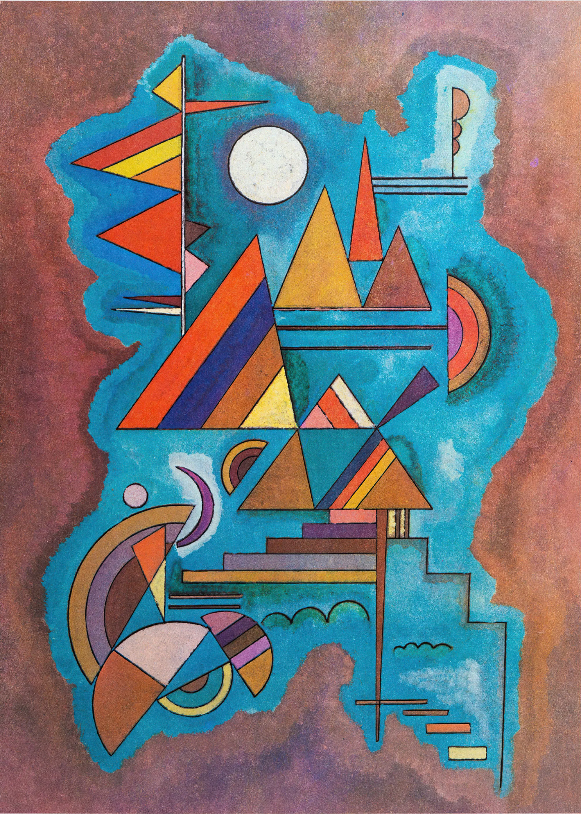Wassily Kandinsky - Abstrakcyjne kształty geometryczne Plakat 0