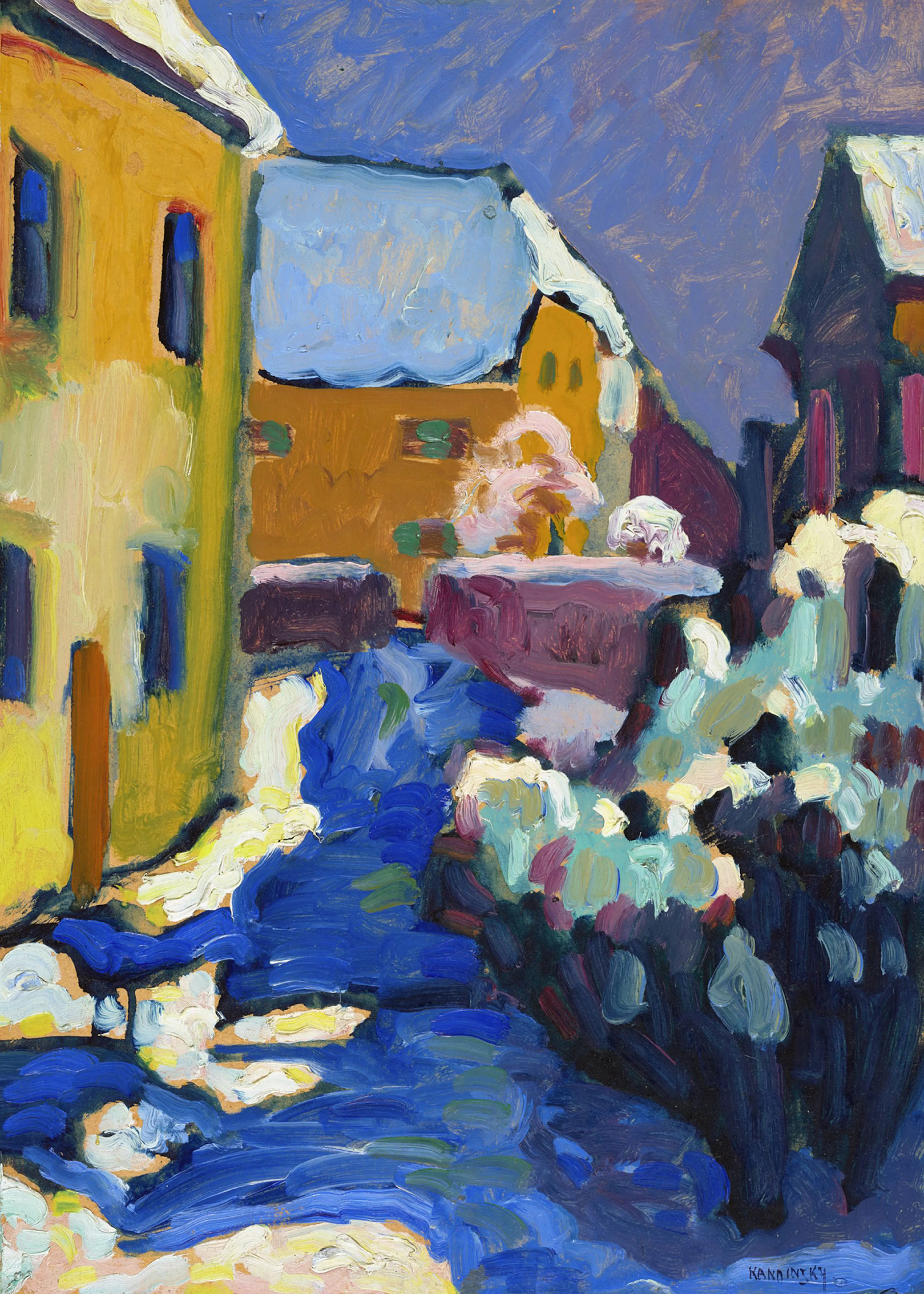 Wassily Kandinsky - Cmentarz i Plebania w Kochel Plakat 0