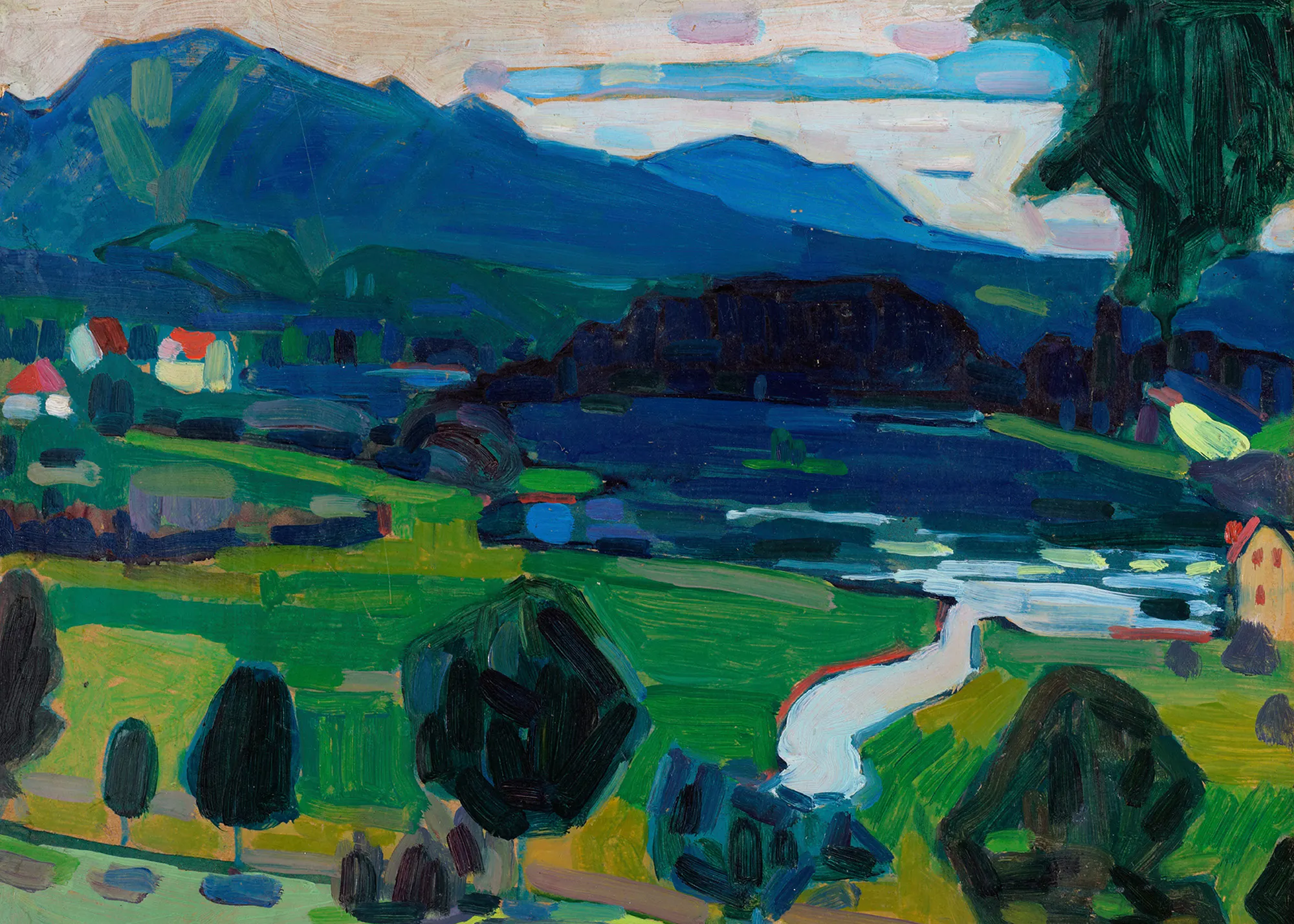 Wassily Kandinsky - Murnau Blick über den Staffelsee Poster 0