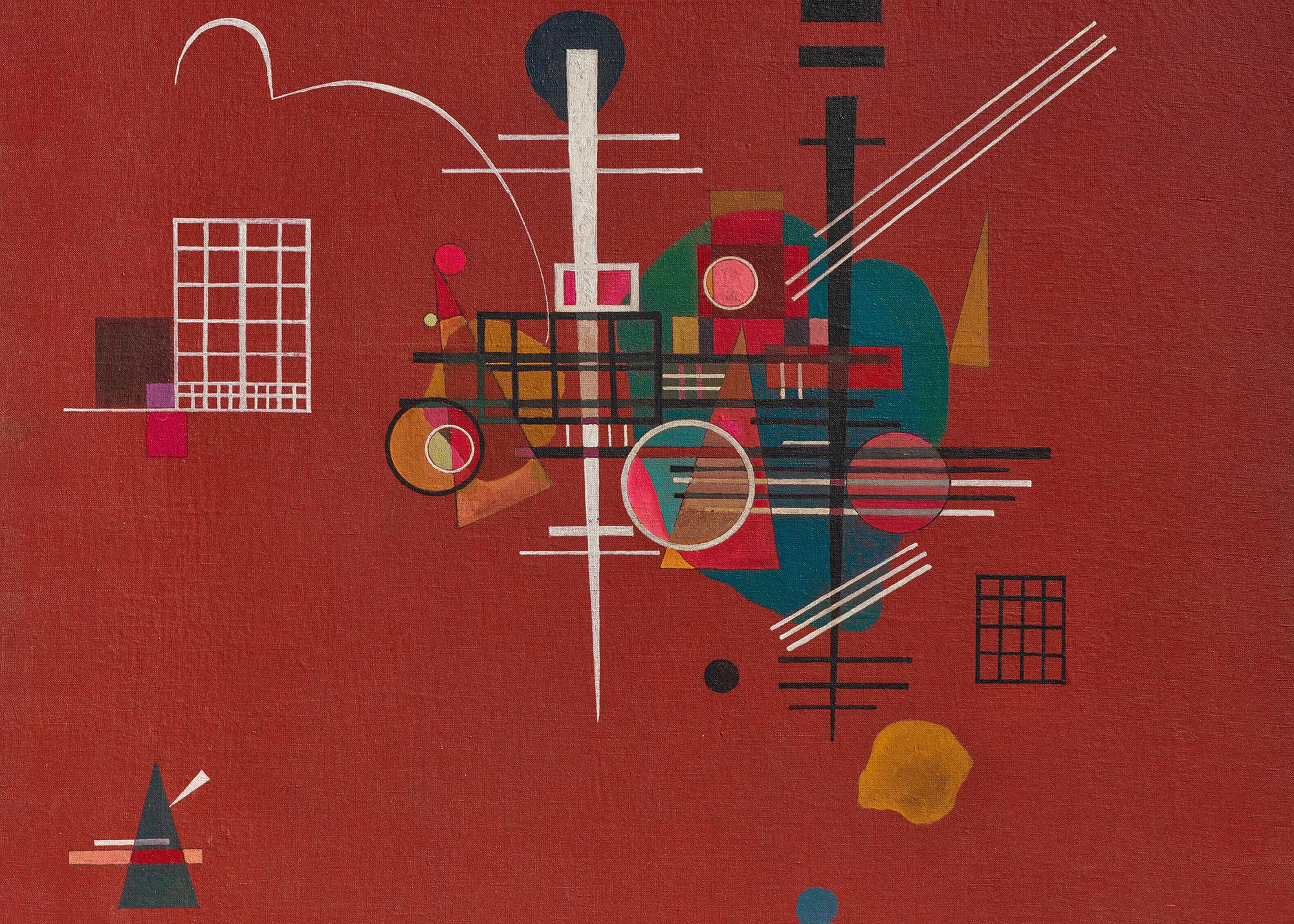 Wassily Kandinsky - Mattes Rot Poster 0