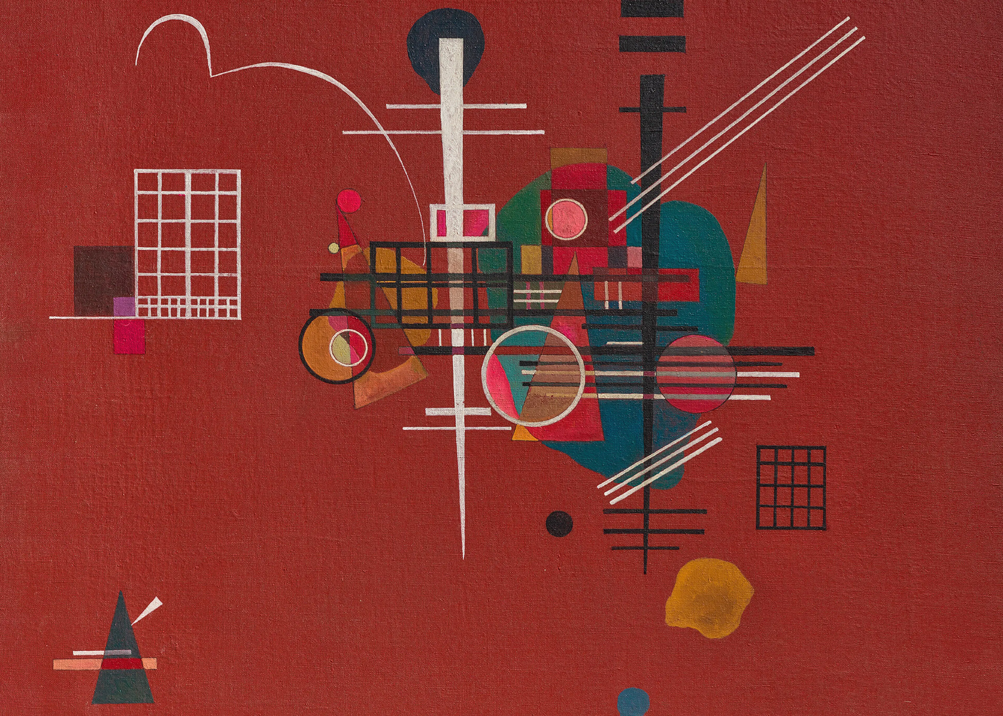 Wassily Kandinsky - Mattes Rot Poster 0
