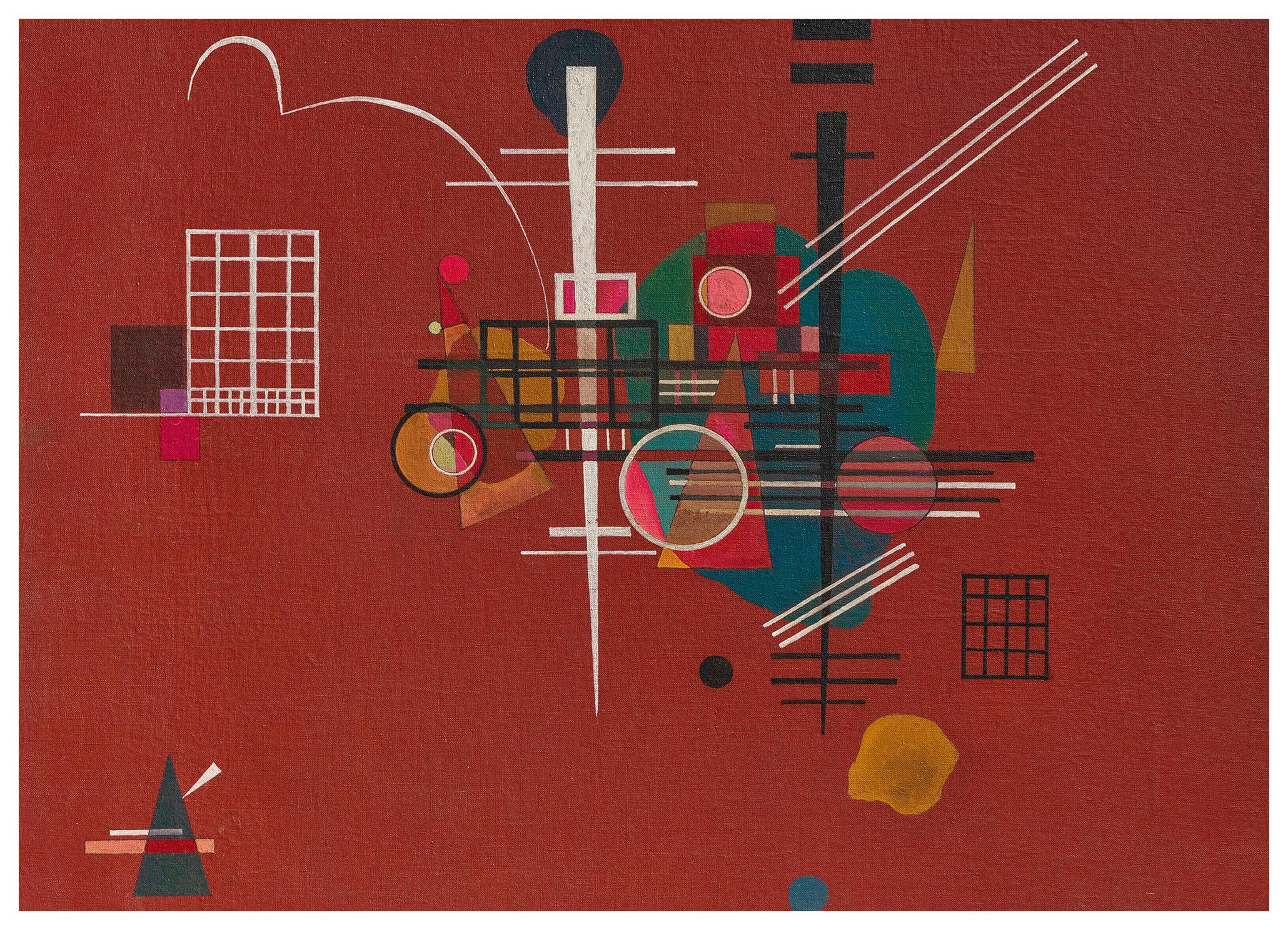 Wassily Kandinsky - Rosso Opaco Poster (13x18 cm) - Poster Store