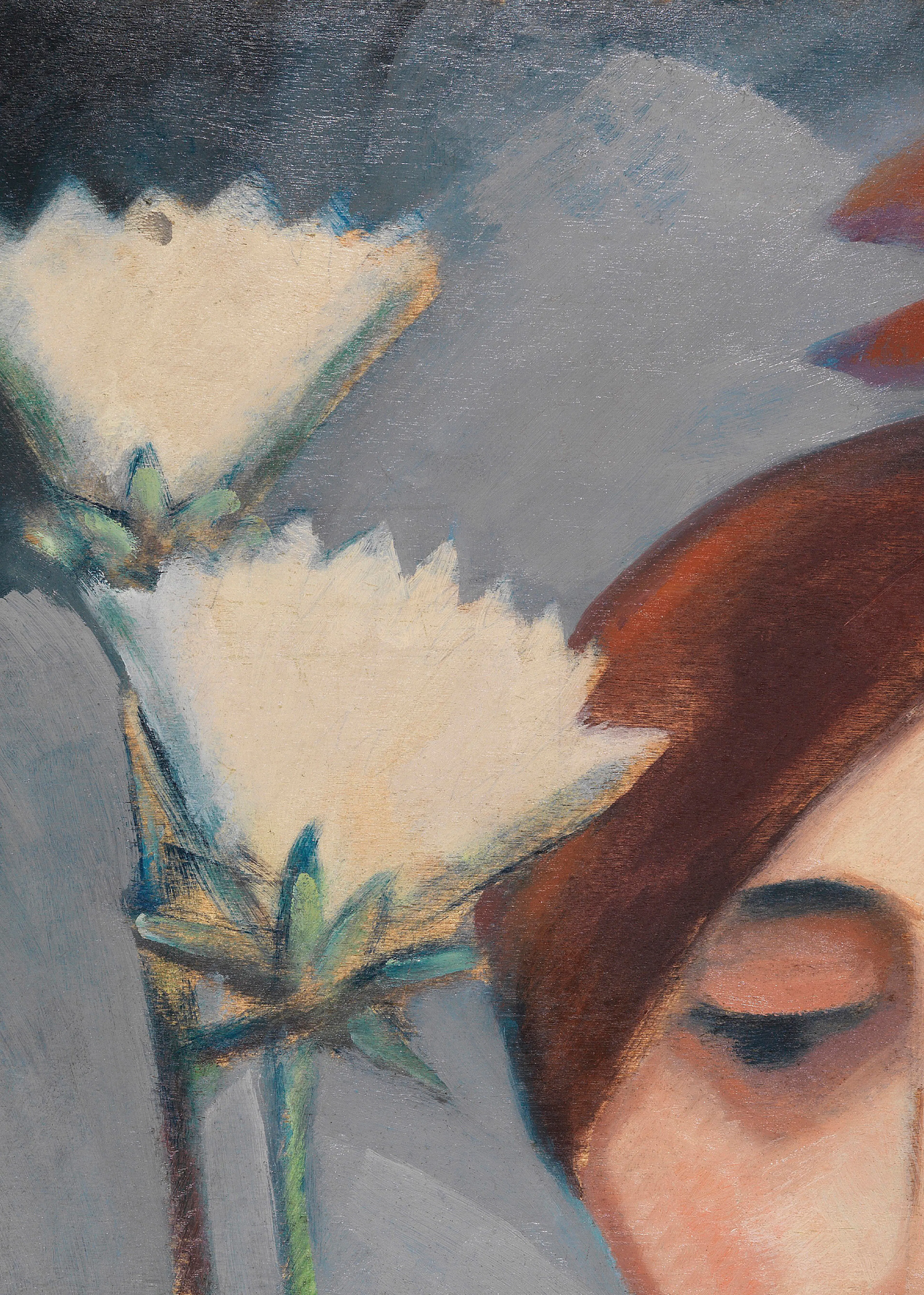Dorothea Maetzel-Johannsen - Blumen und Weiblicher Kopf Poster 0