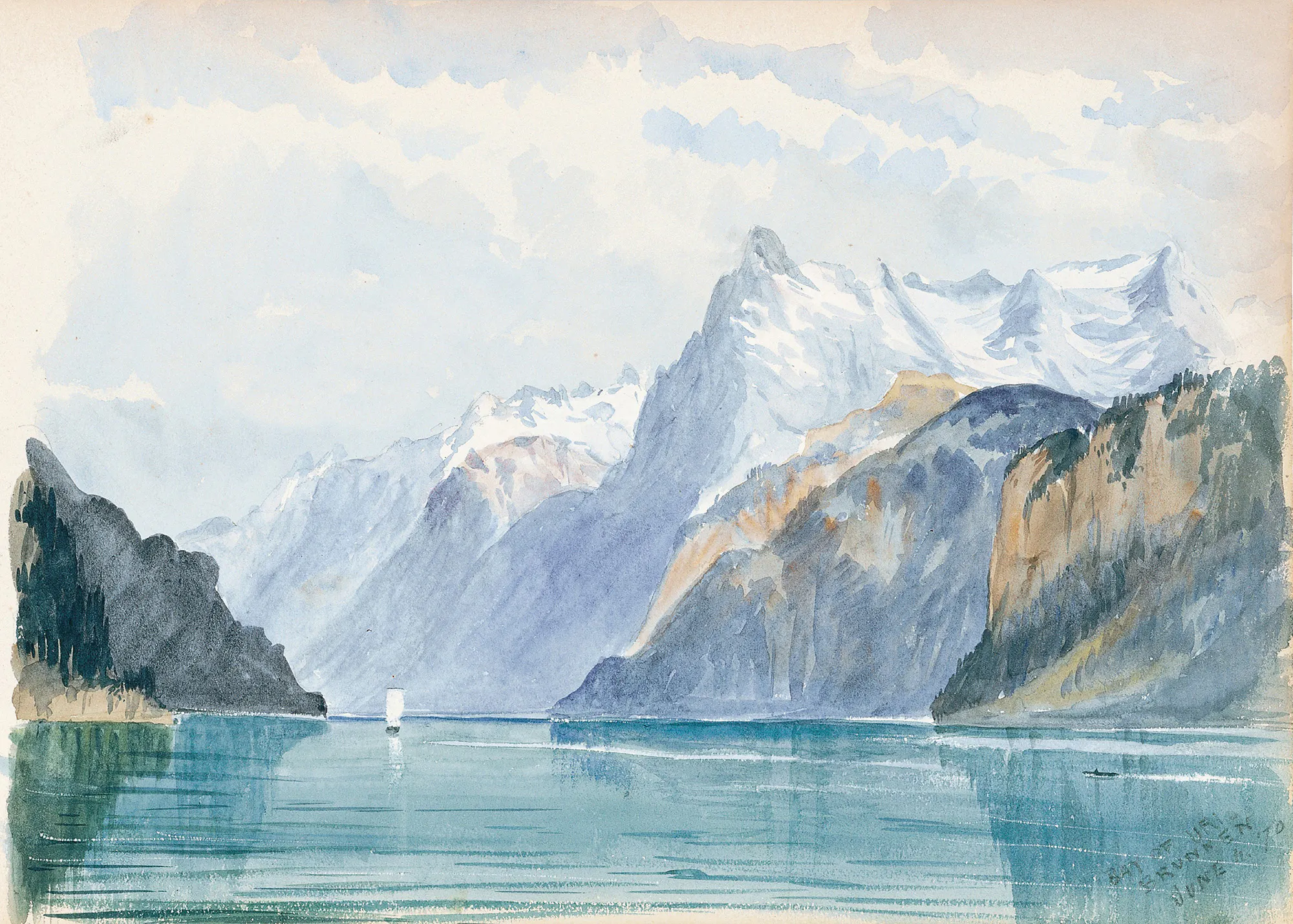 John Singer Sargent - Bucht von Uri, Brunnen Poster 0