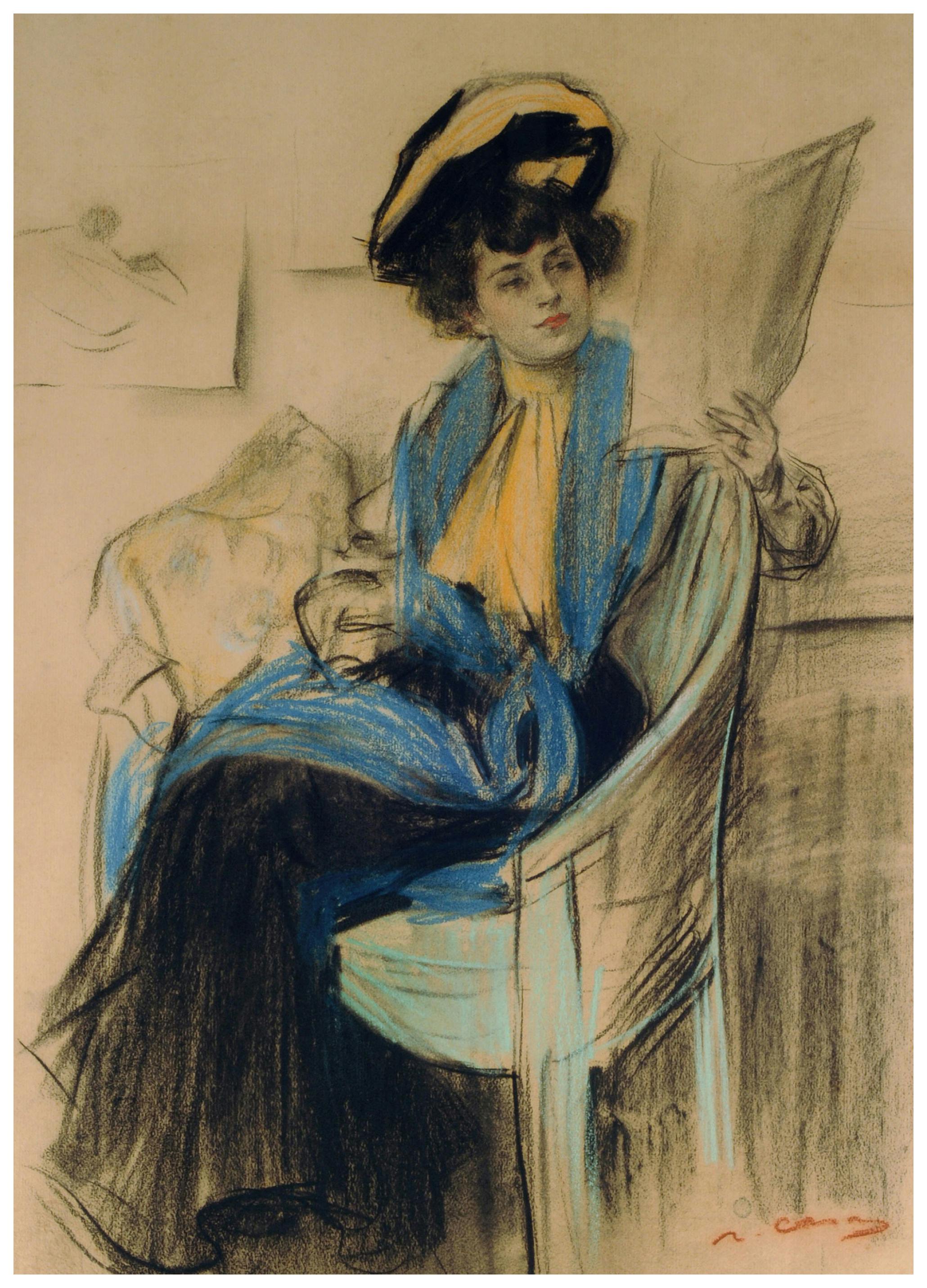 Ramón Casas - Mademoiselle Clo-Clo Poster (70x100 cm) - Poster Store