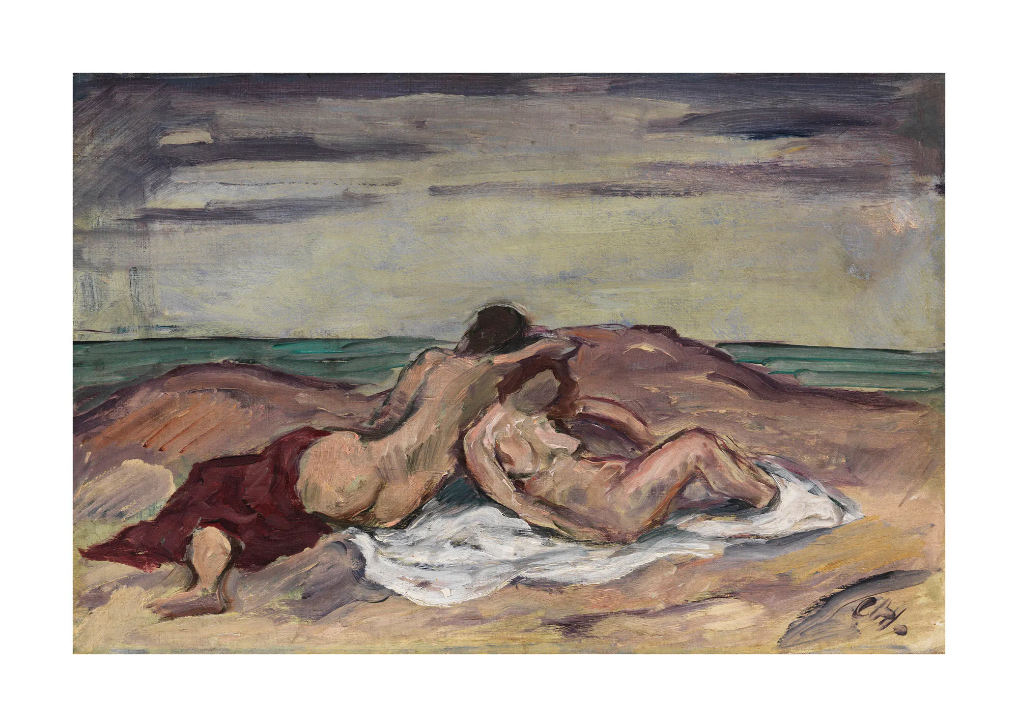 Karl Hofer - Mar en calma Póster 0