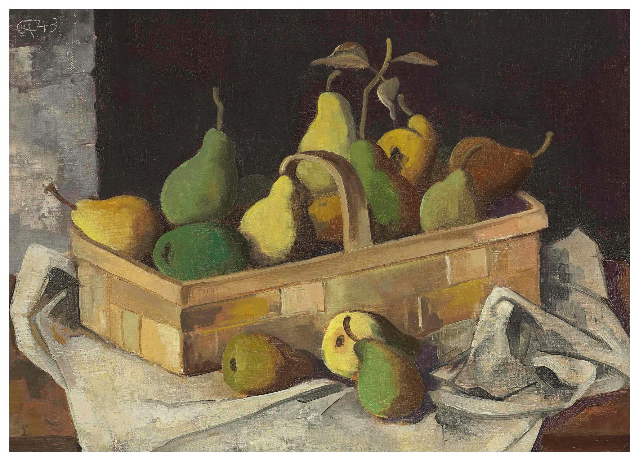Karl Hofer - Basket of Pears Poster (50x70 cm) - Poster Store