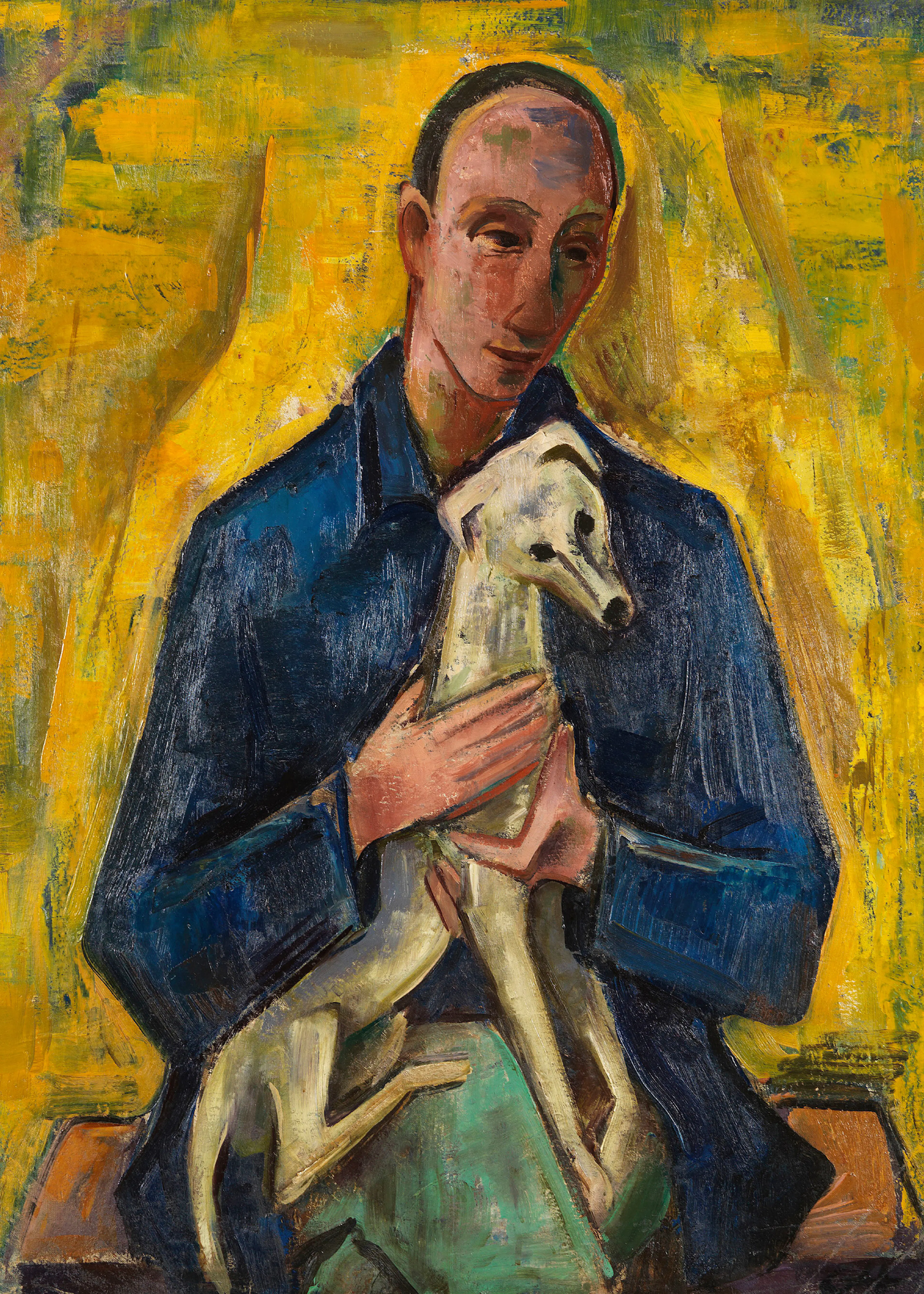 Karl Hofer - Mann mit Hund Poster 0